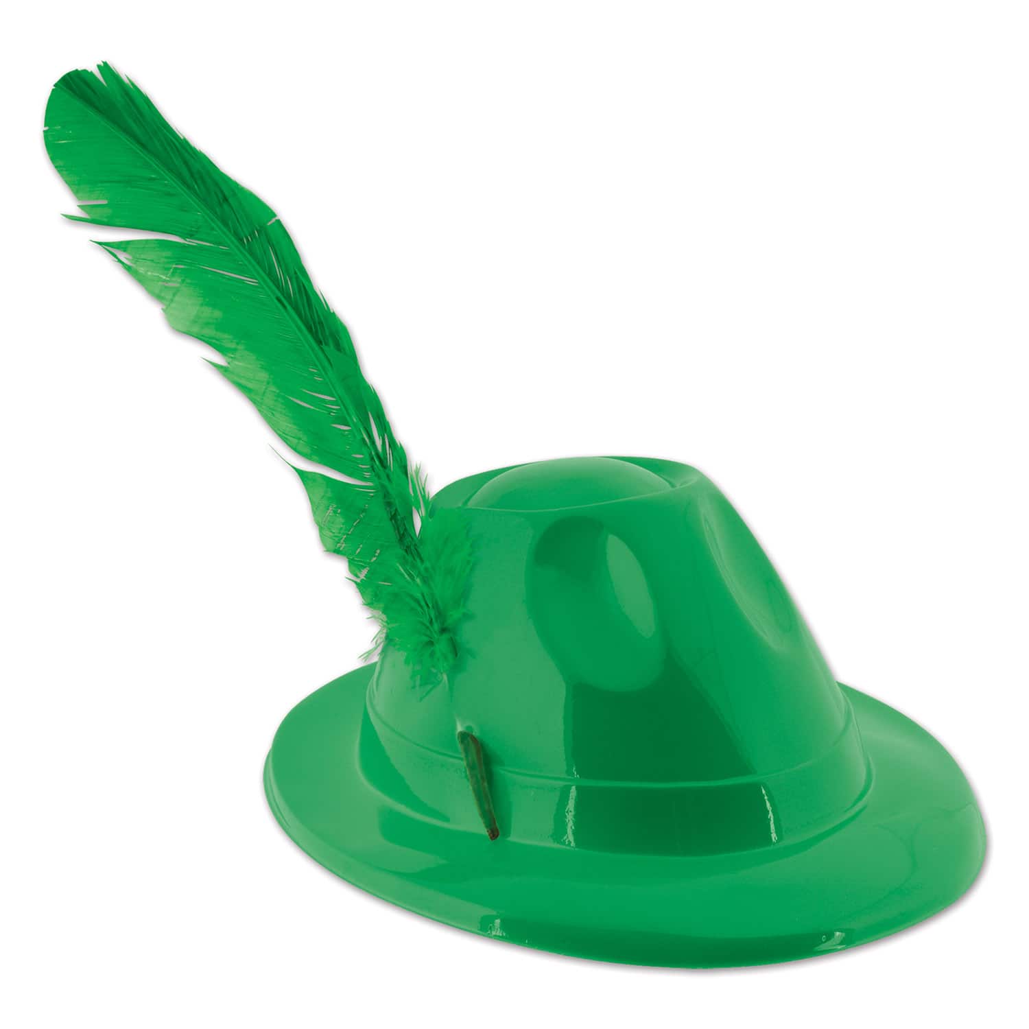 Beistle Green Plastic Alpine Hats with Feather, 3ct. | Michaels®