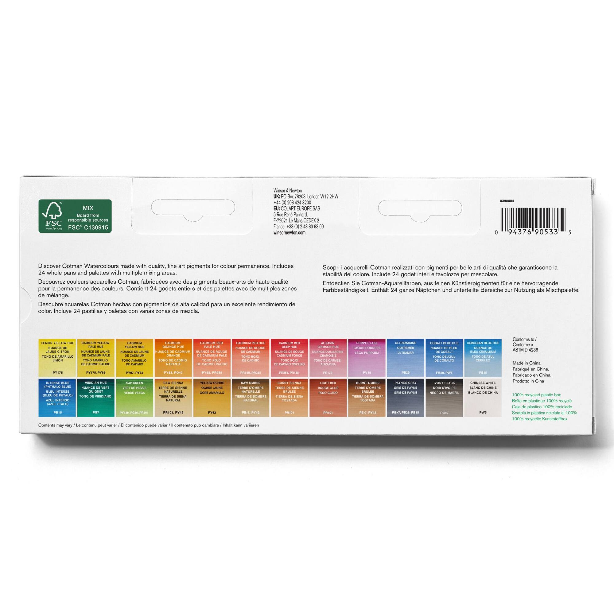 Winsor & Newton® Cotman Watercolour™ Whole Pan Studio Set