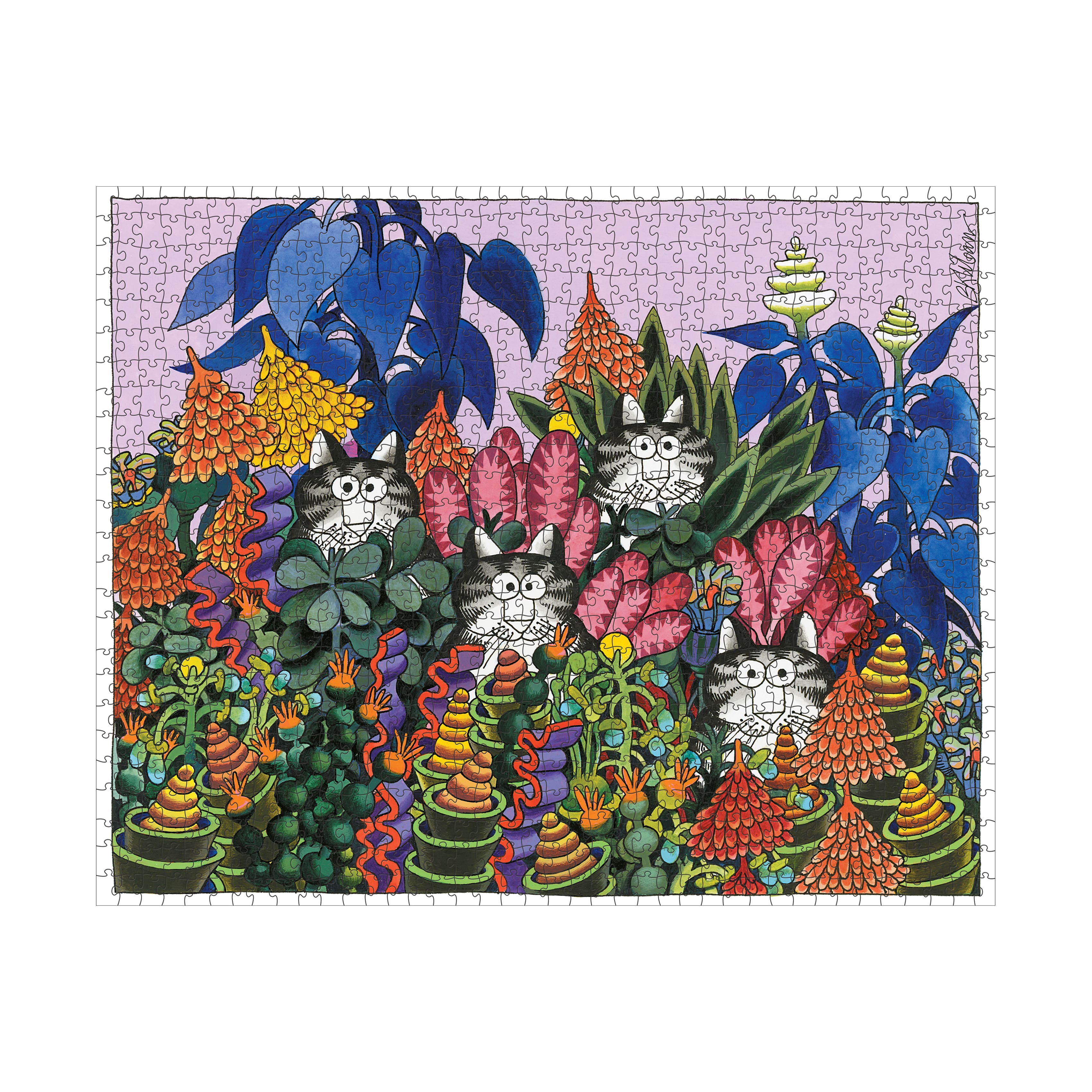 B. Kliban - Jungle Cats Puzzle: 1000 Pcs