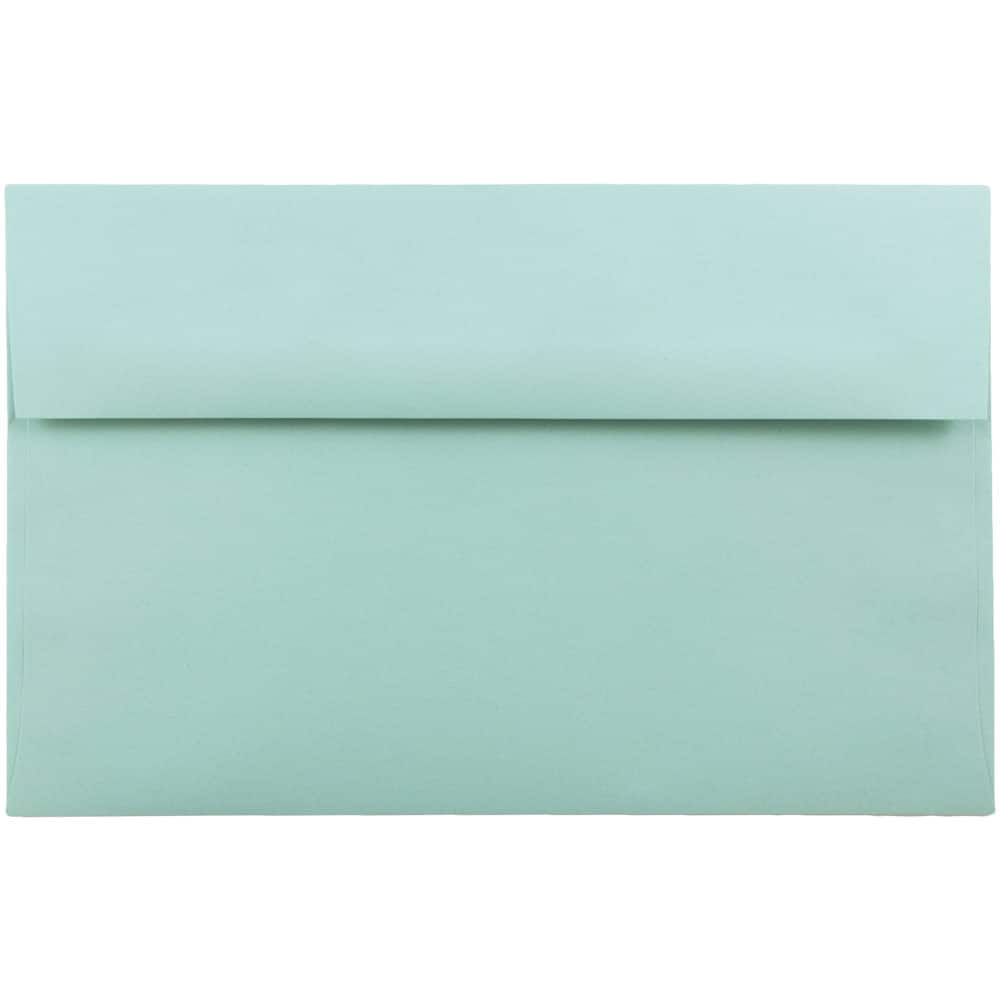 JAM Paper A10 Aqua Blue Invitation Envelopes