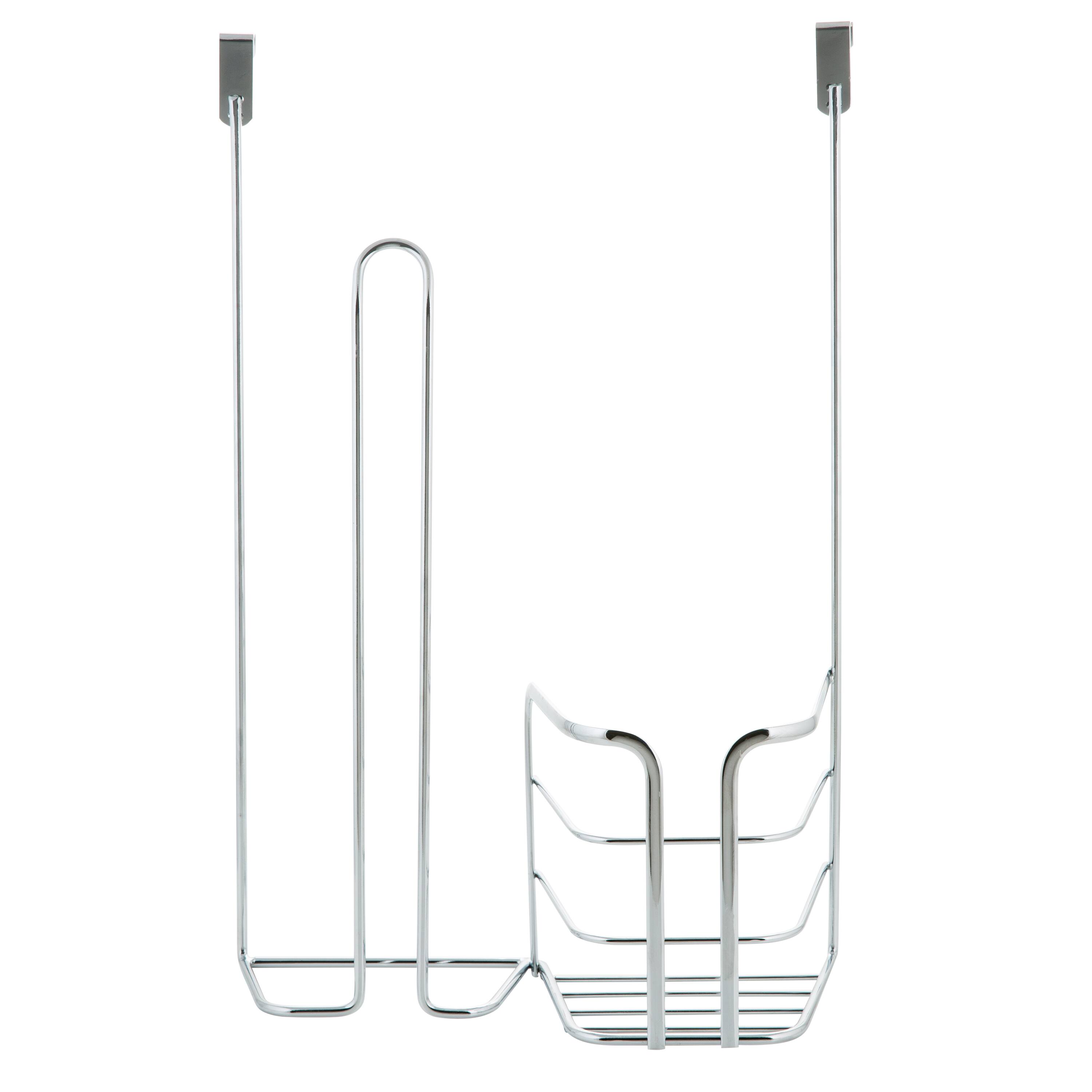 Kitchen Details Chrome 2-in-1 Over the Cabinet Cleaning Organizer
