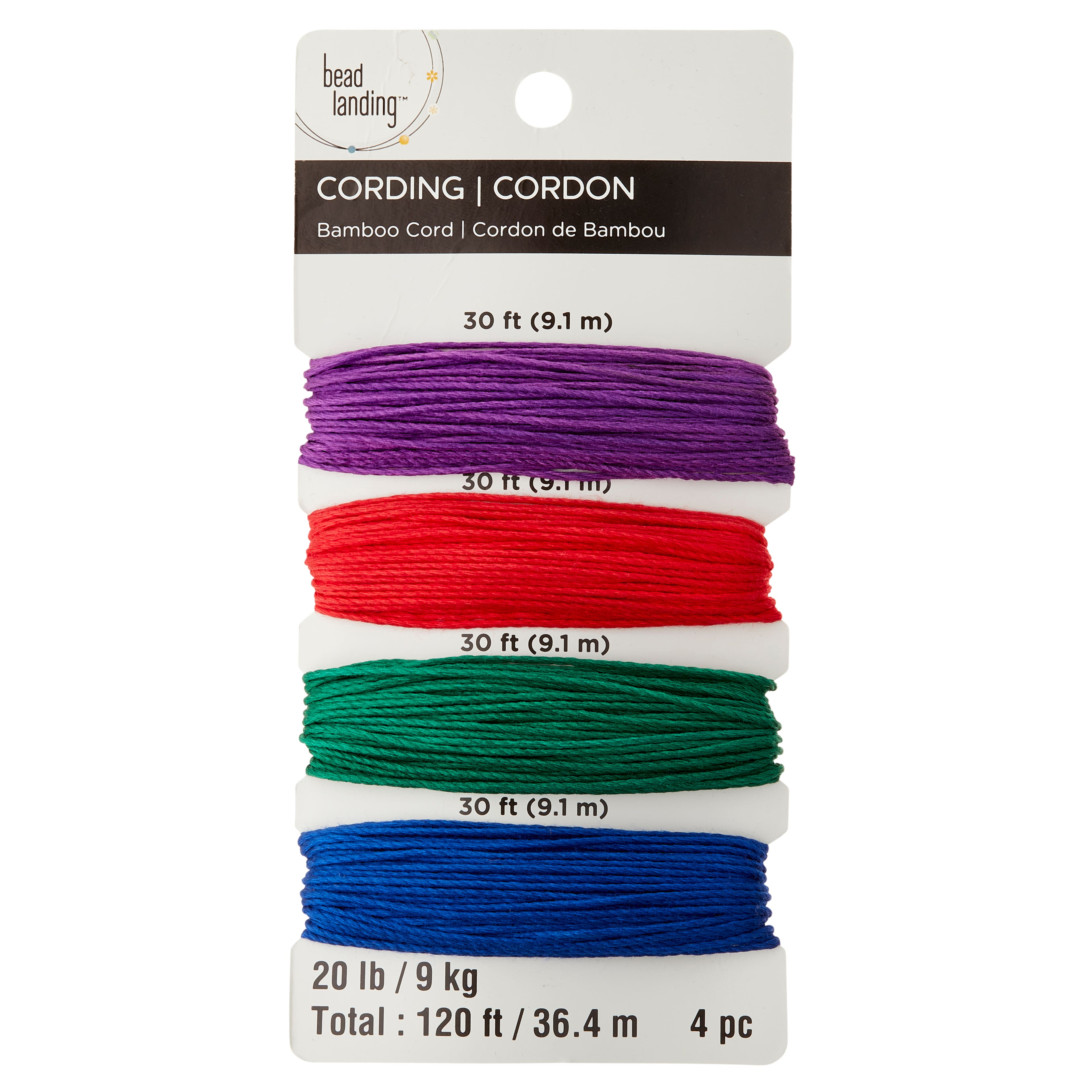 6 Pack: 20lb. Bold Colors Bamboo Cording by Bead Landing™ 