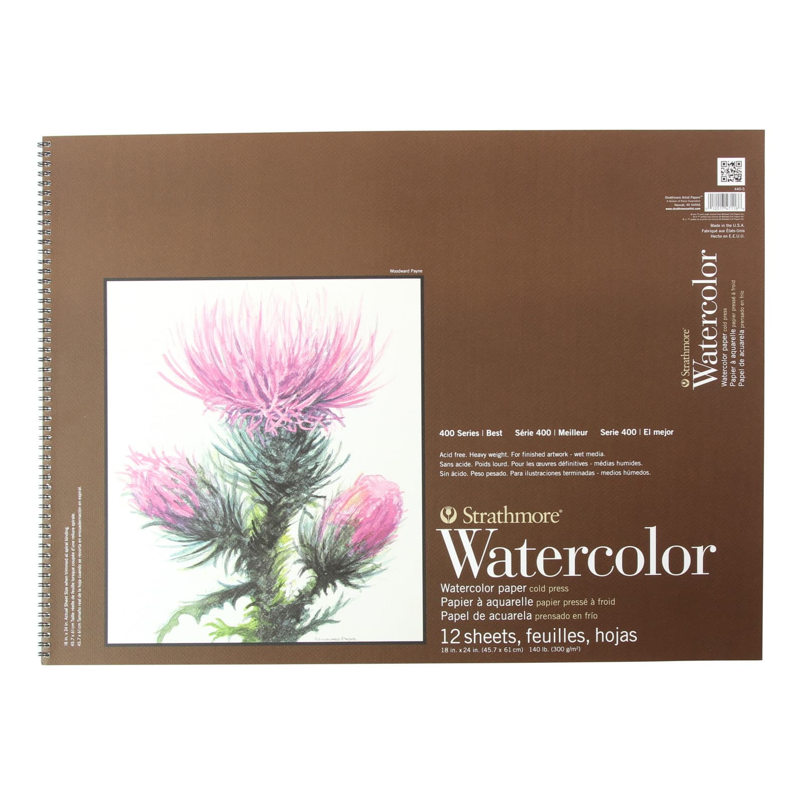 Strathmore® 400 Series 18" x 24" Watercolor Paper Pad
