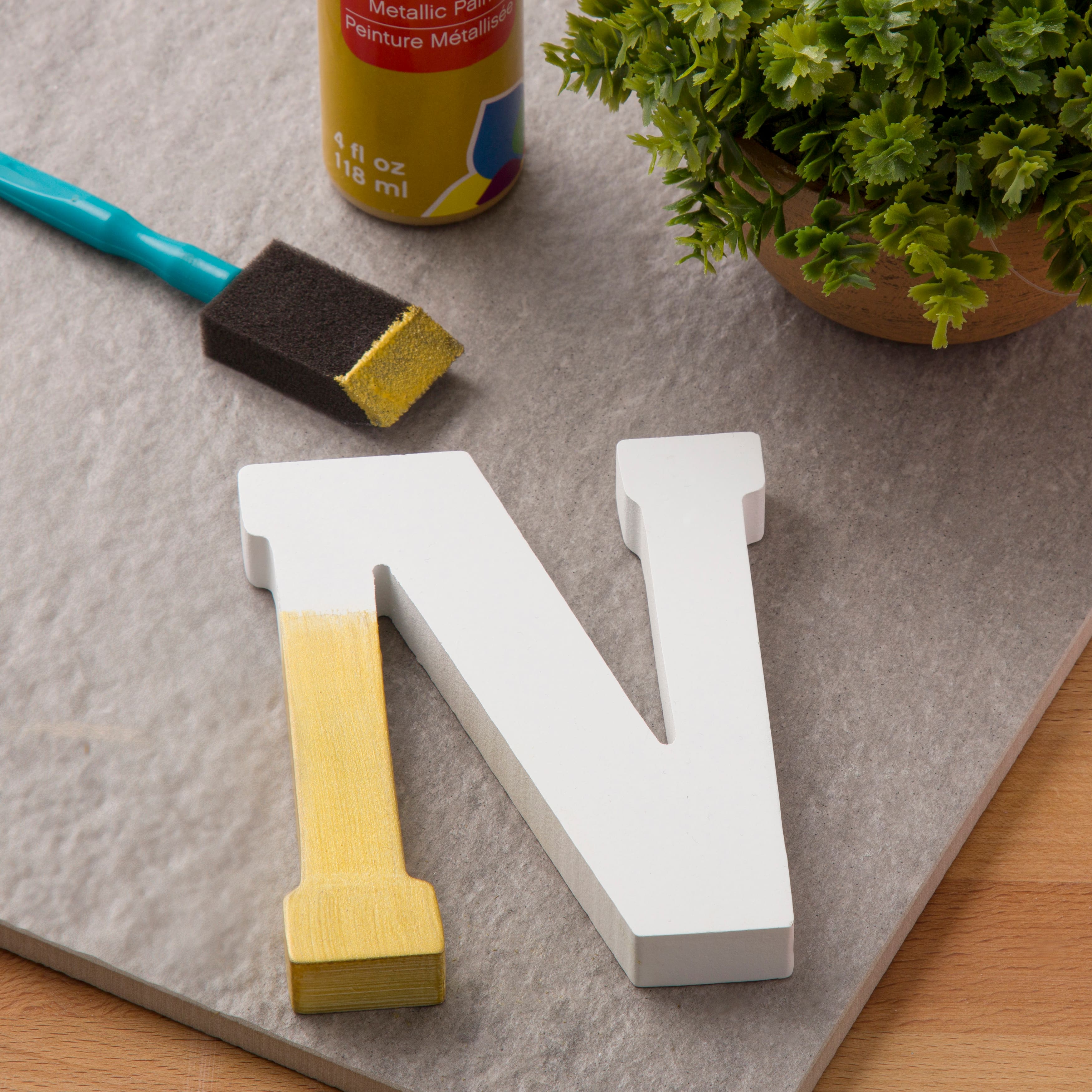 12 Pack: 4.75" White MDF Letter by Make Market®