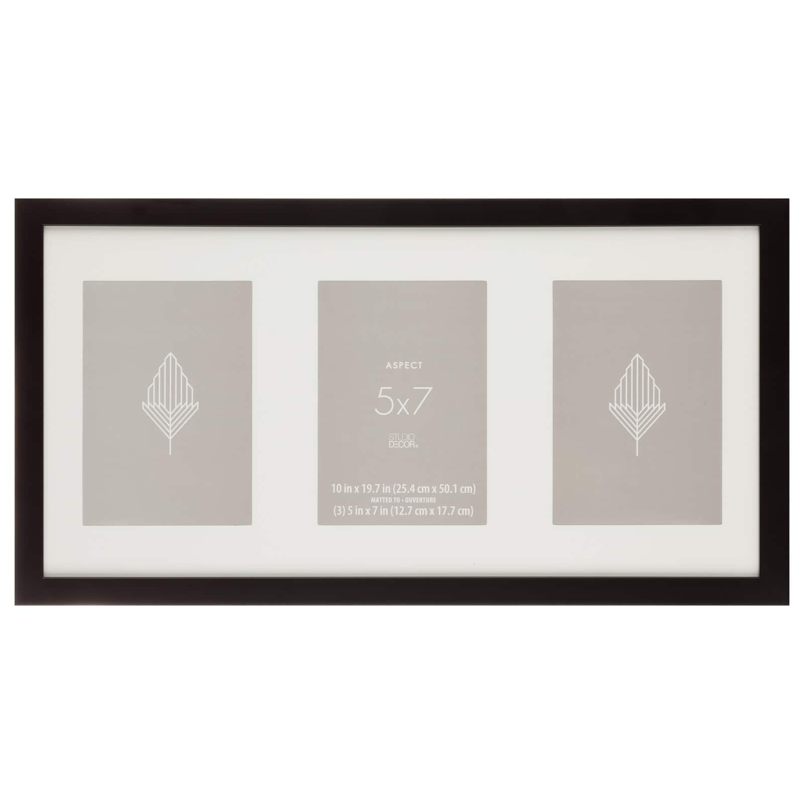 Aspect 3 Opening 5" x 7" Black Collage Frame by Studio Décor®