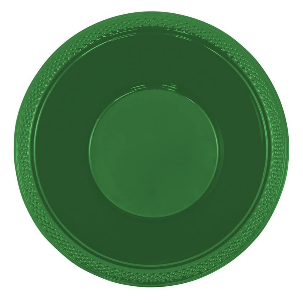 JAM Paper 7" Green Plastic Bowls, 20ct.