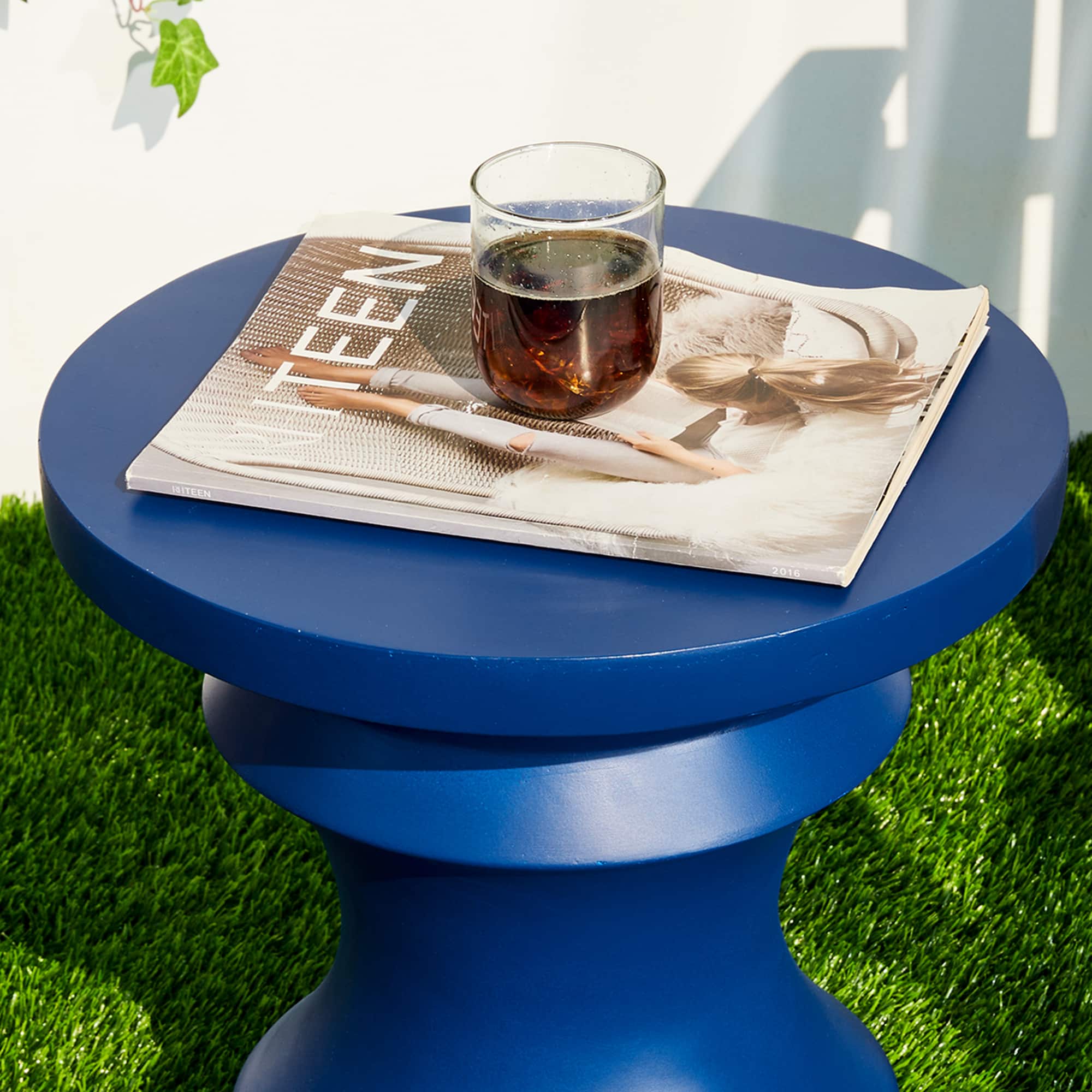 Glitzhome® 18" Multifunctional Chess Garden Stool