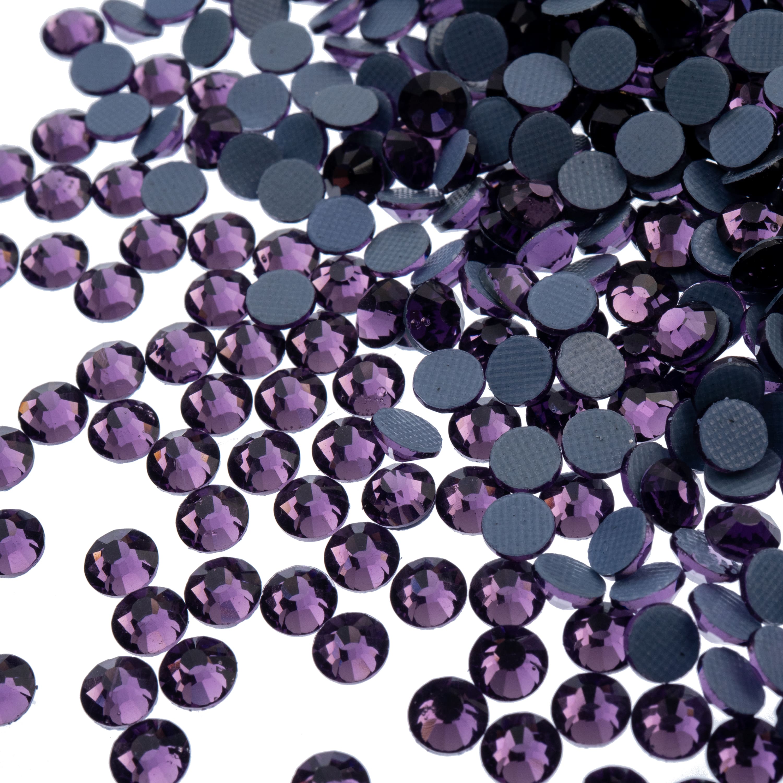 Crystal Lane DIY SS6 Round Glass Flatback Hotfix Rhinestones, 1,440ct.