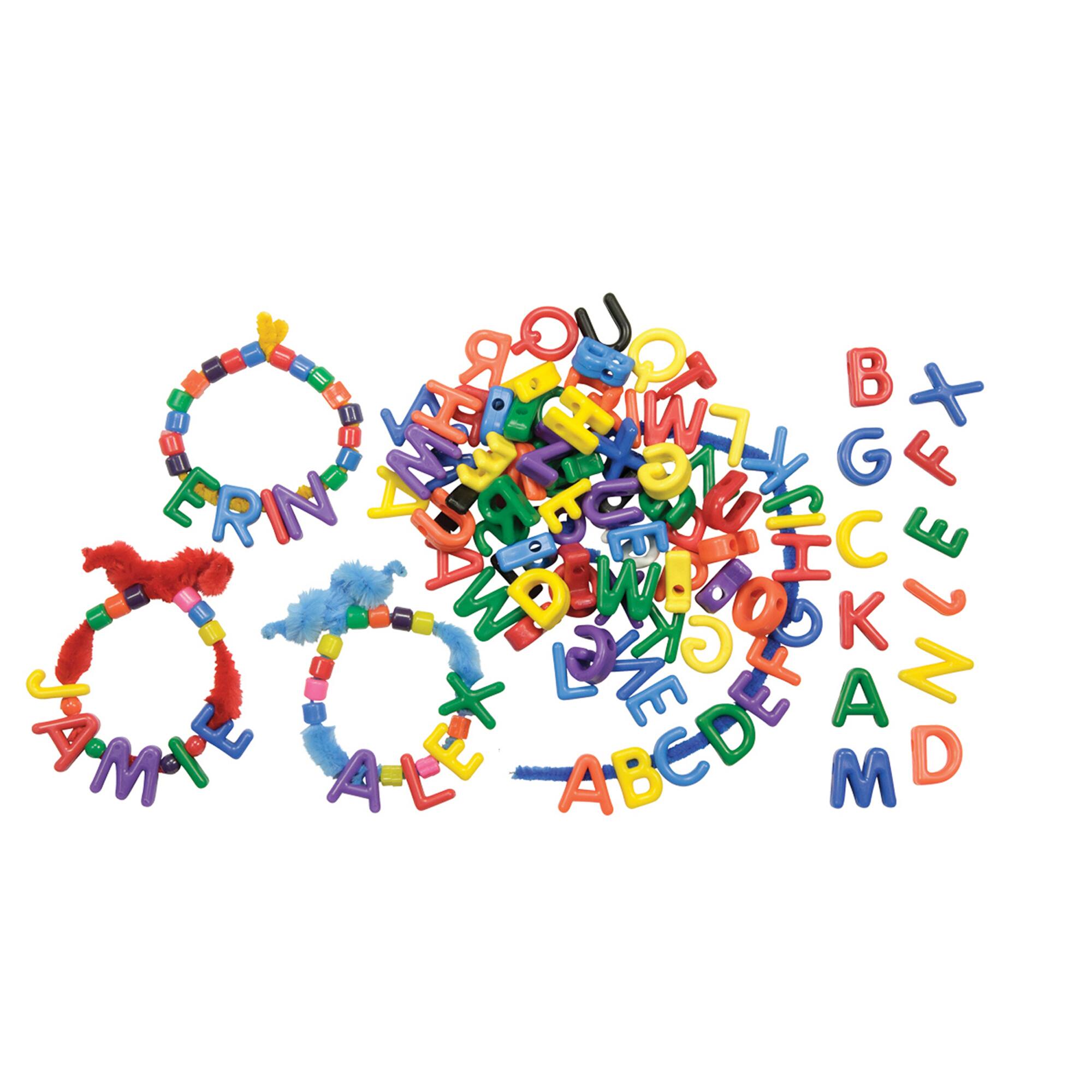 Roylco® Uppercase Manuscript Letter Beads, 288 Pack
