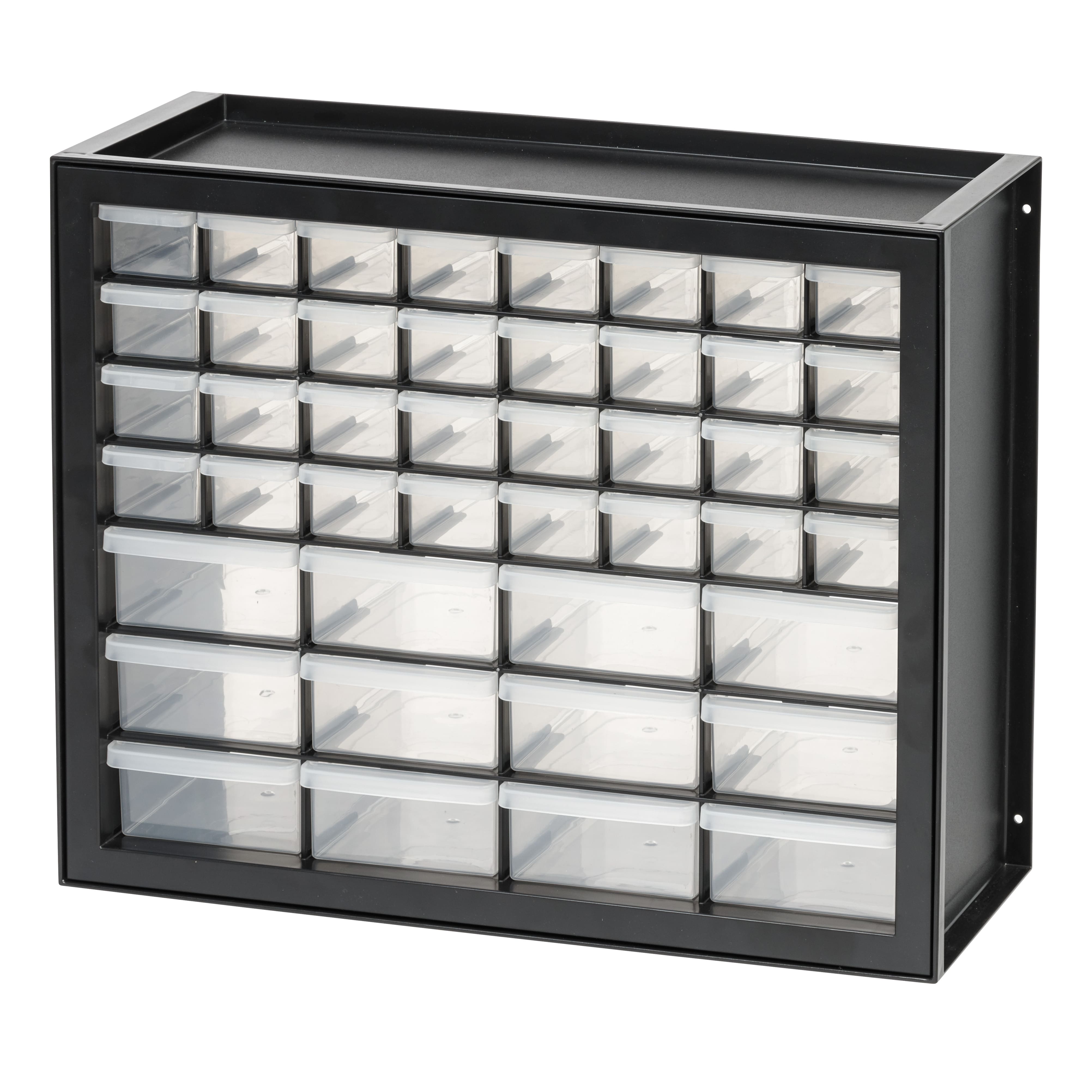 Iris® Black 44-Drawer Parts Organizer