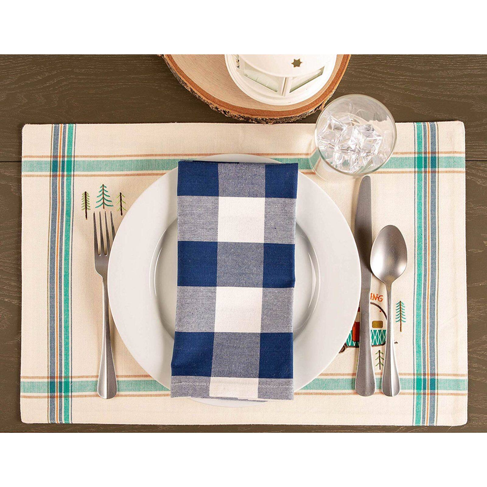 DII® Camper Embellished Placemat Set, 4ct.