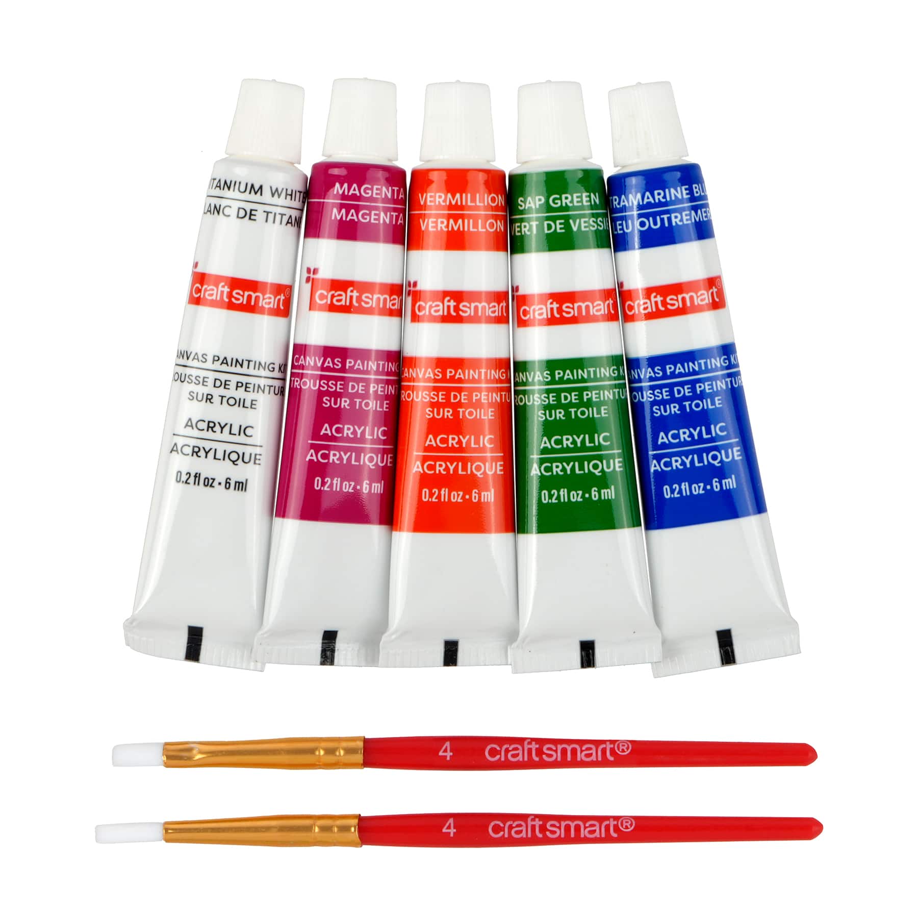 Mini Orchid Round Canvas Painting Kit by Craft Smart®