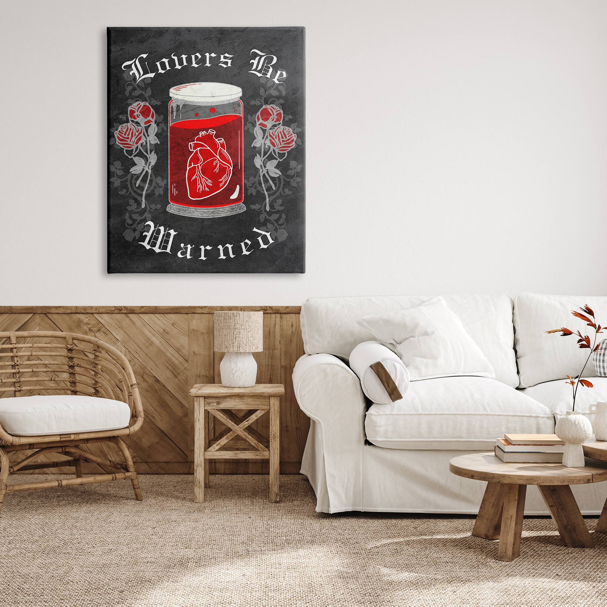 Stupell Industries Spooky Heart In Jar Canvas Wall Art