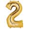 34" Gold Number Foil Balloon