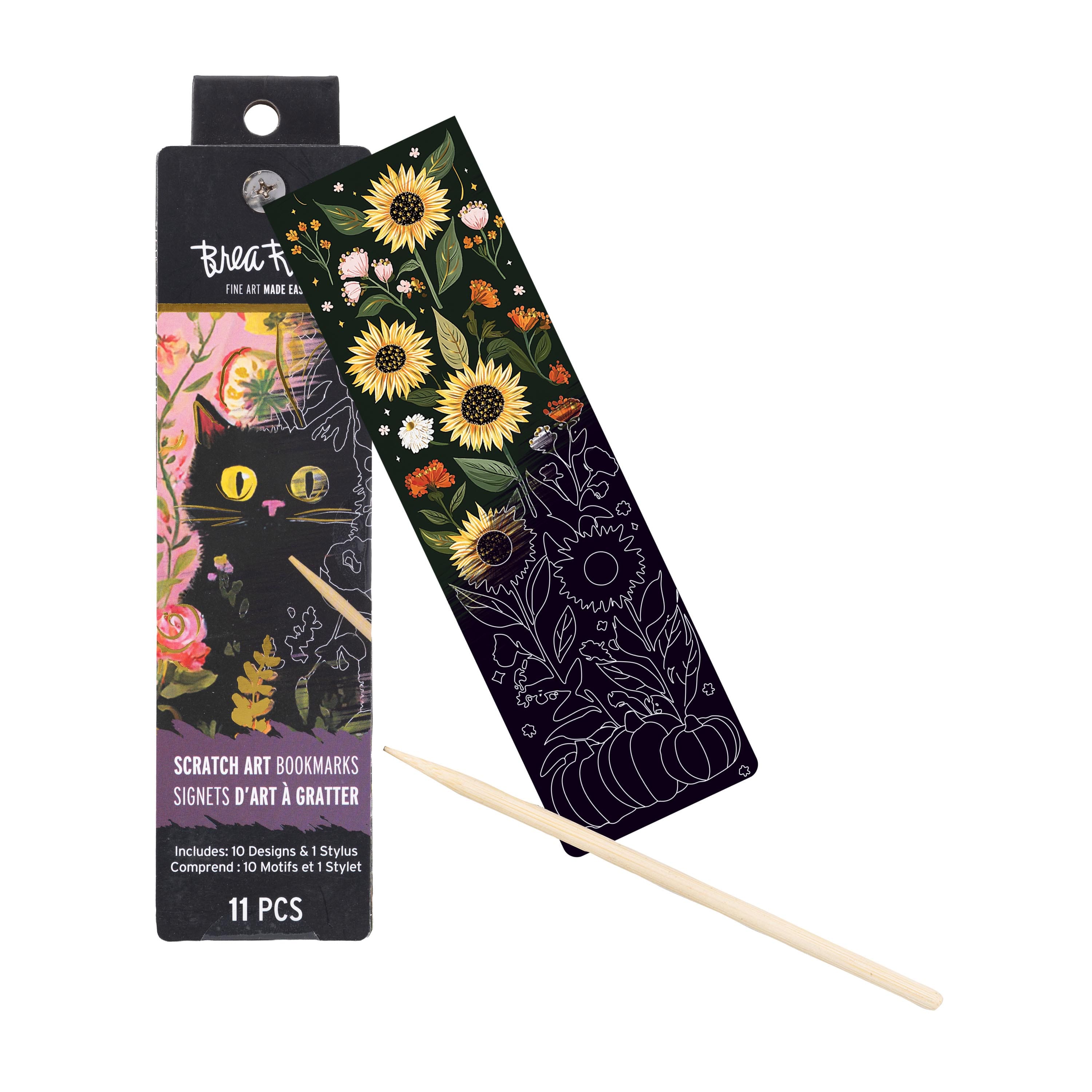 Brea Reese® Meadow Creatures Scratch Art Bookmarks