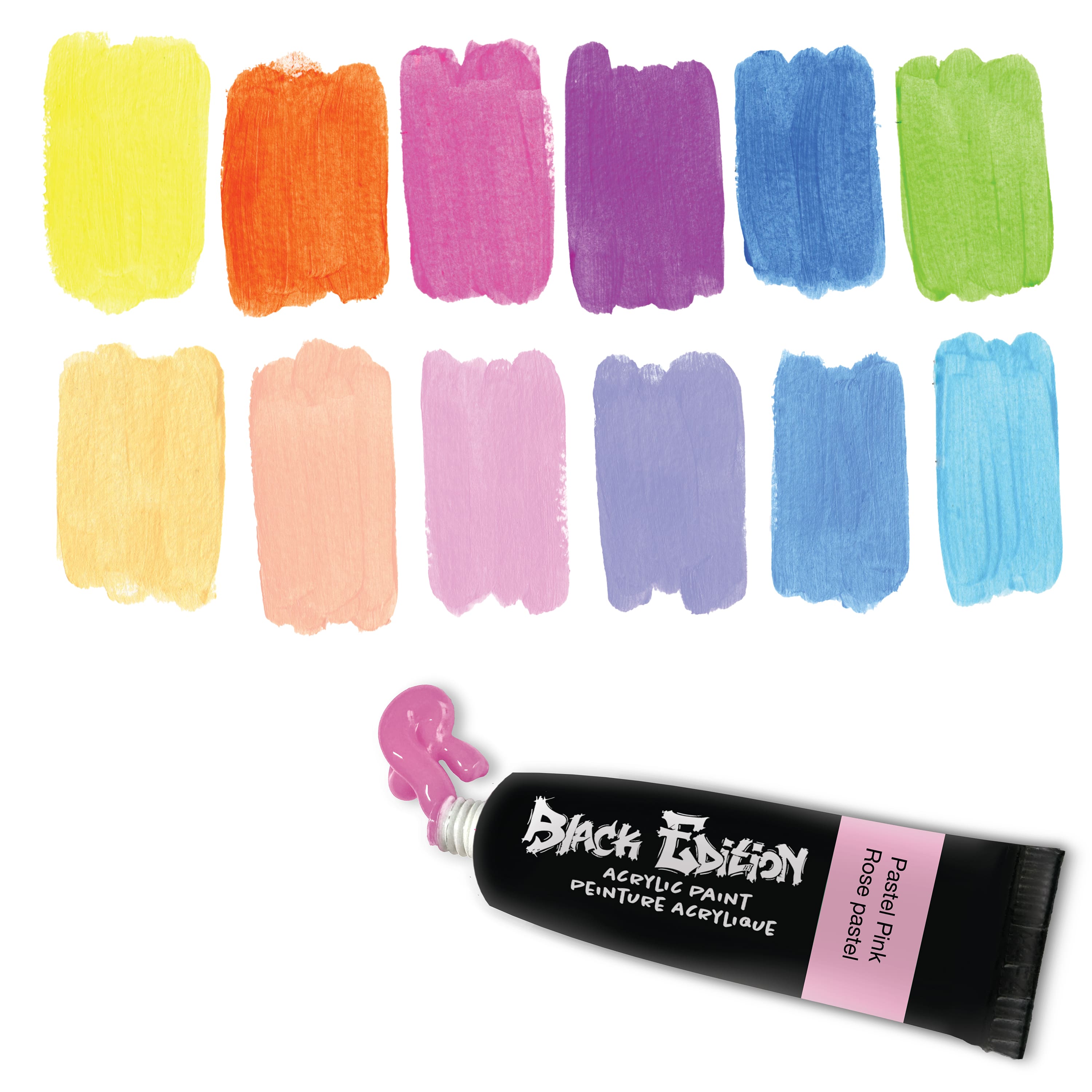 Faber-Castell® Black Edition Neon Acrylic Paint Tubes