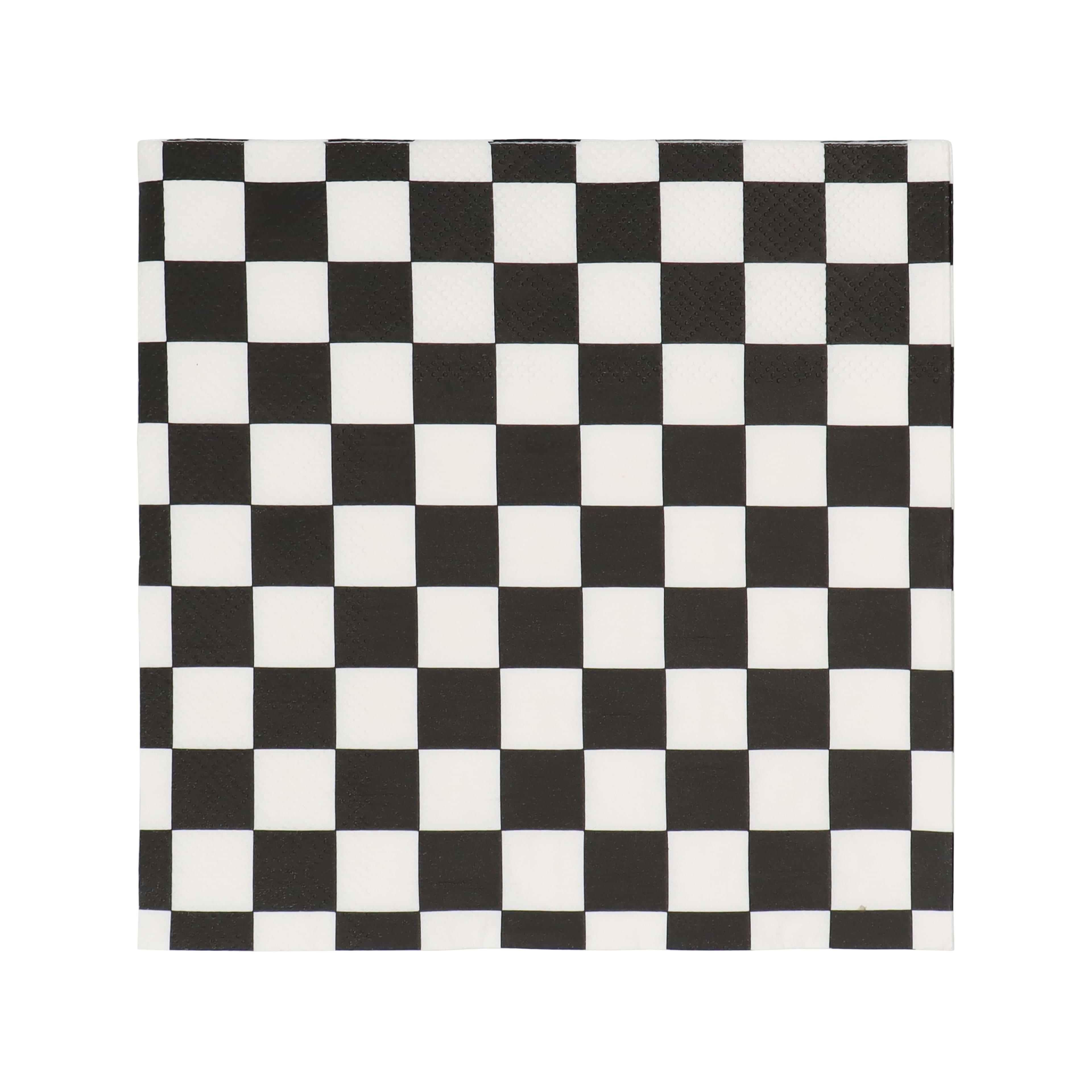 12 Packs: 20 ct. (240 total) Black & White Checker Lunch Napkins by Celebrate It™