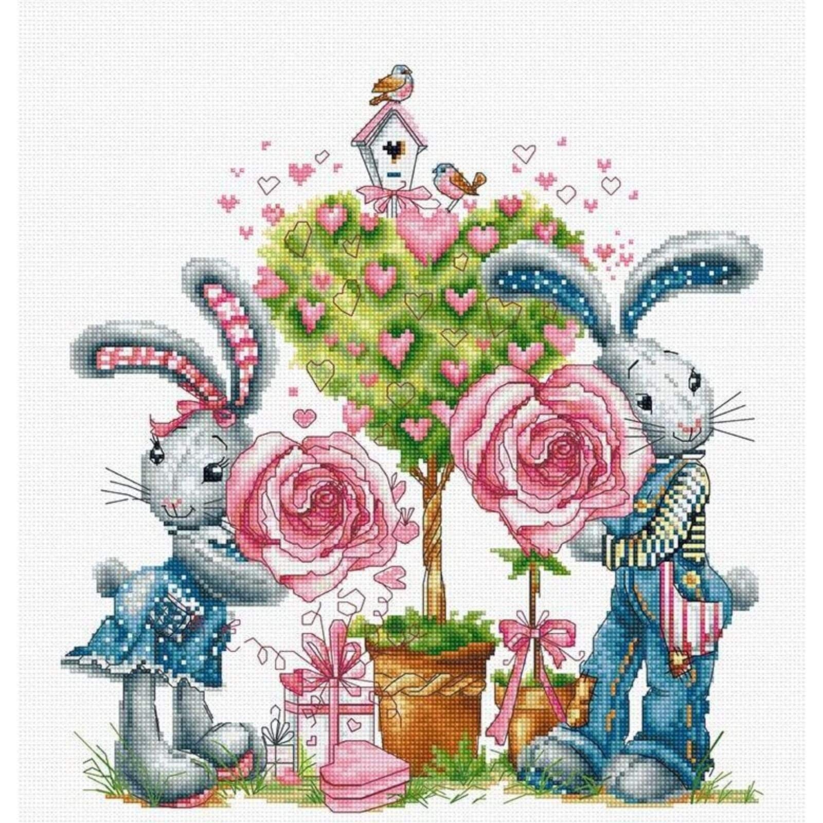 Luca-S Be My Valentine Counted Cross Stitch Kit