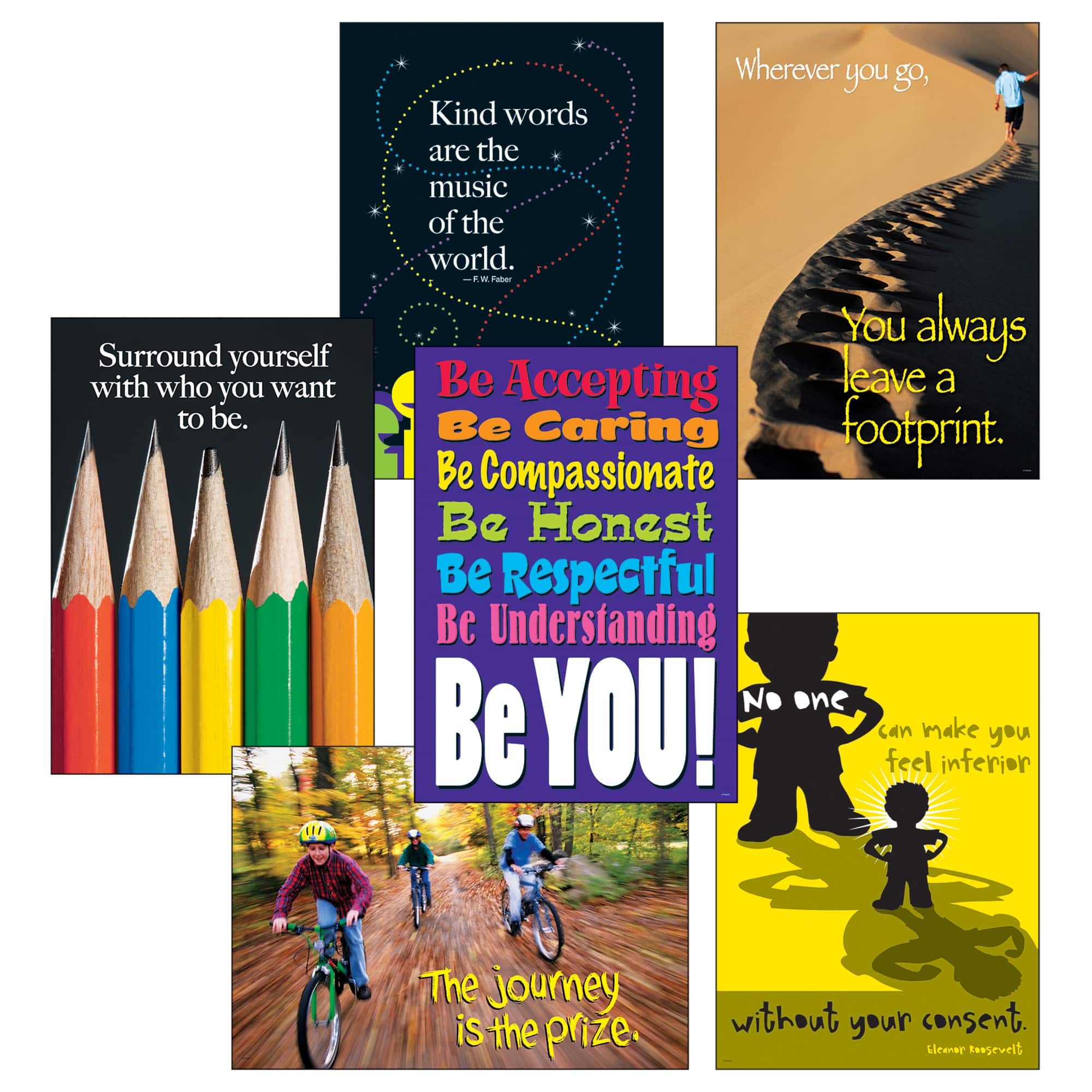 Think Positively ARGUS® Posters Combo Pack, 6 Pack