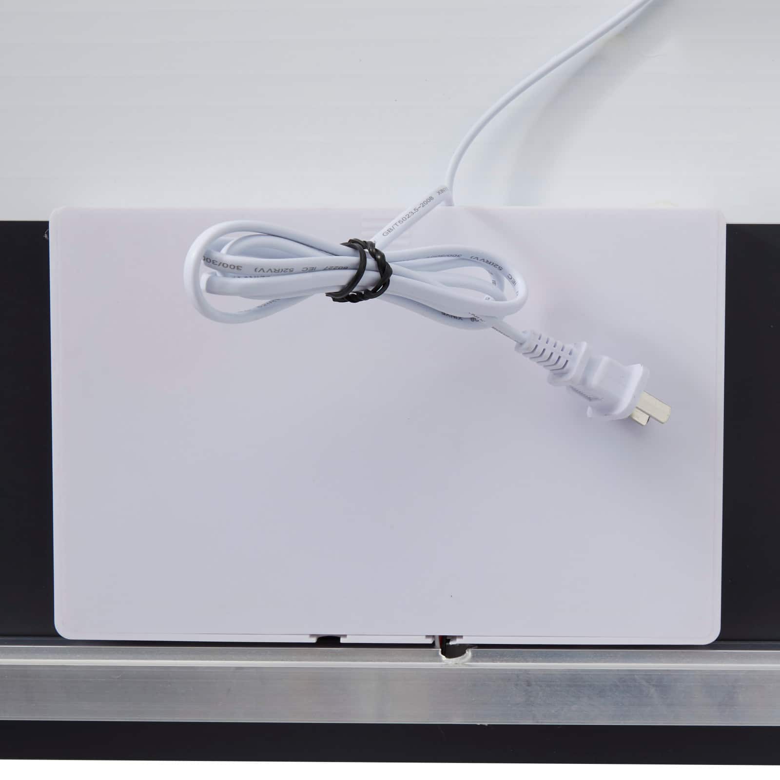 Clear Glass Modern Anti Fog Mirror, 36" x 1" x 28"