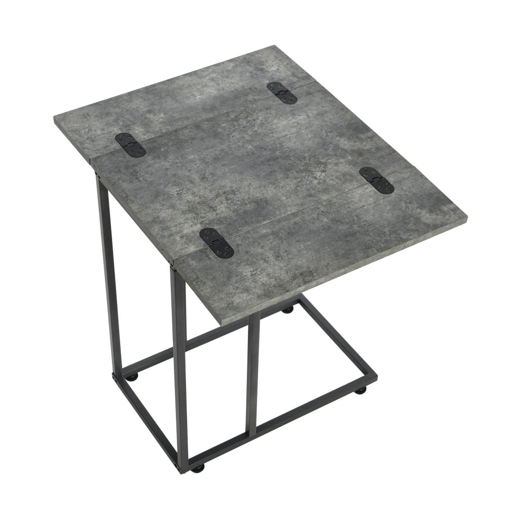 Household Essentials Jamestown Extendable C-Shaped End Table