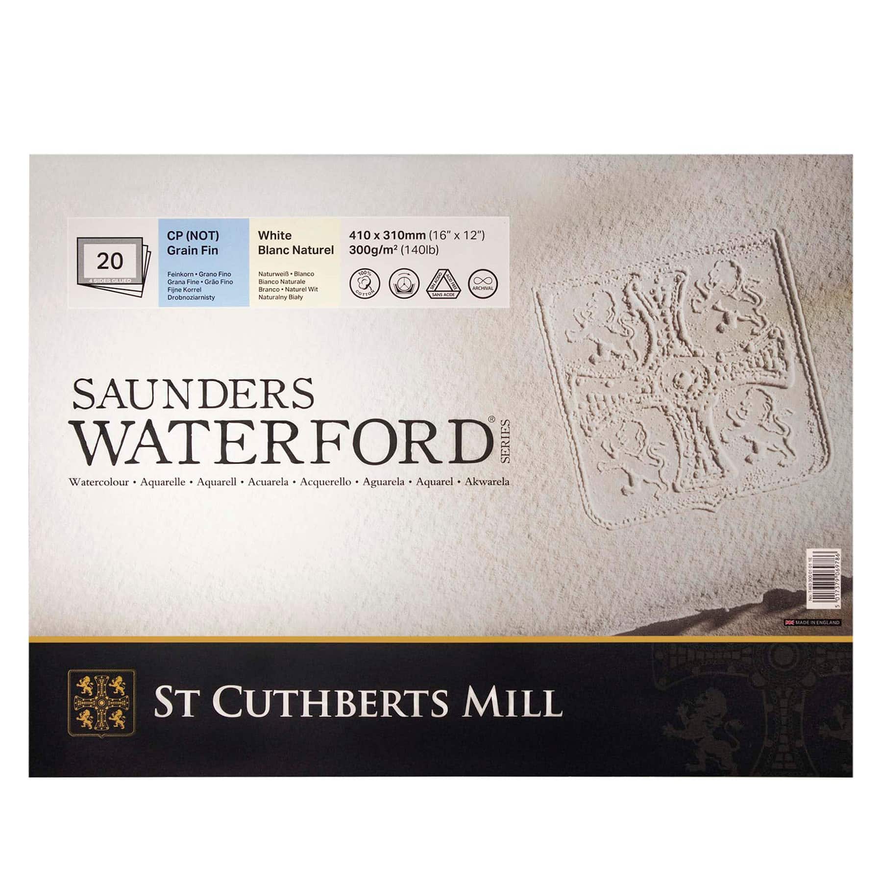 St Cuthberts Mill Saunders Waterford® Cold Pressed Watercolor Paper Block