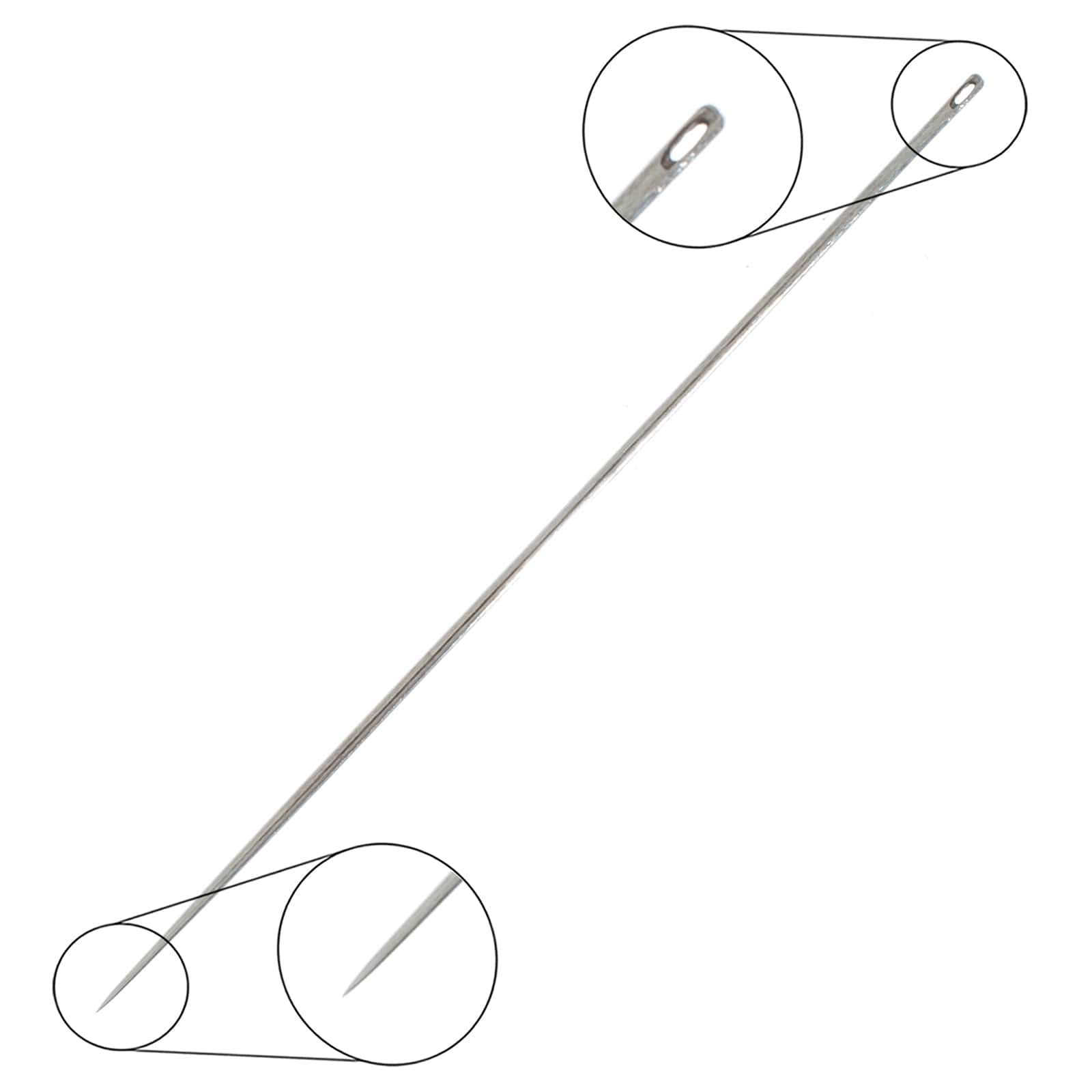 Tulip® Size 8 Japanese Milliners Straw Beading Needles, 6ct.