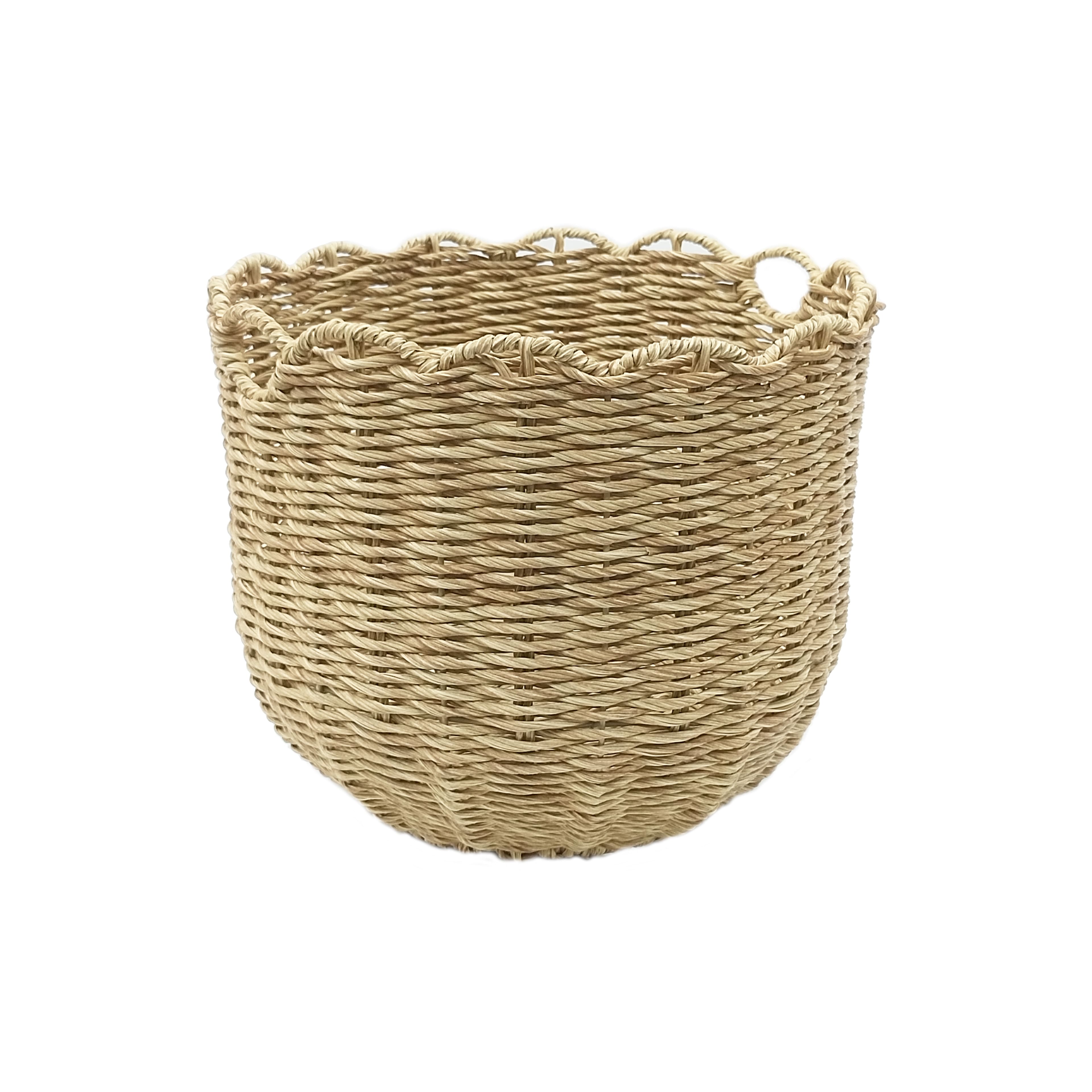 Scallop Edge Woven Basket by Celebrate It