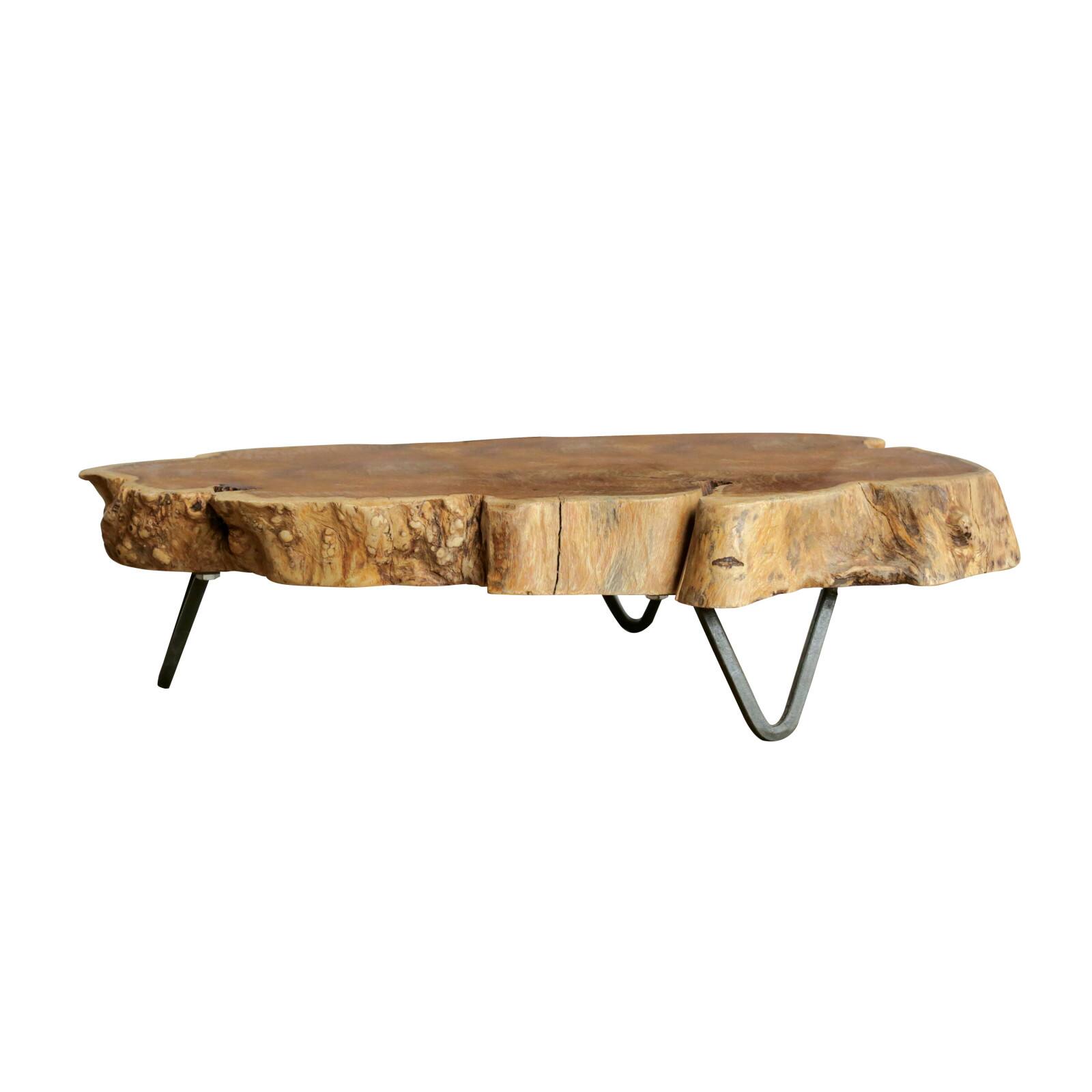 Hello Honey® Wooden Slab Stand with Metal Feet