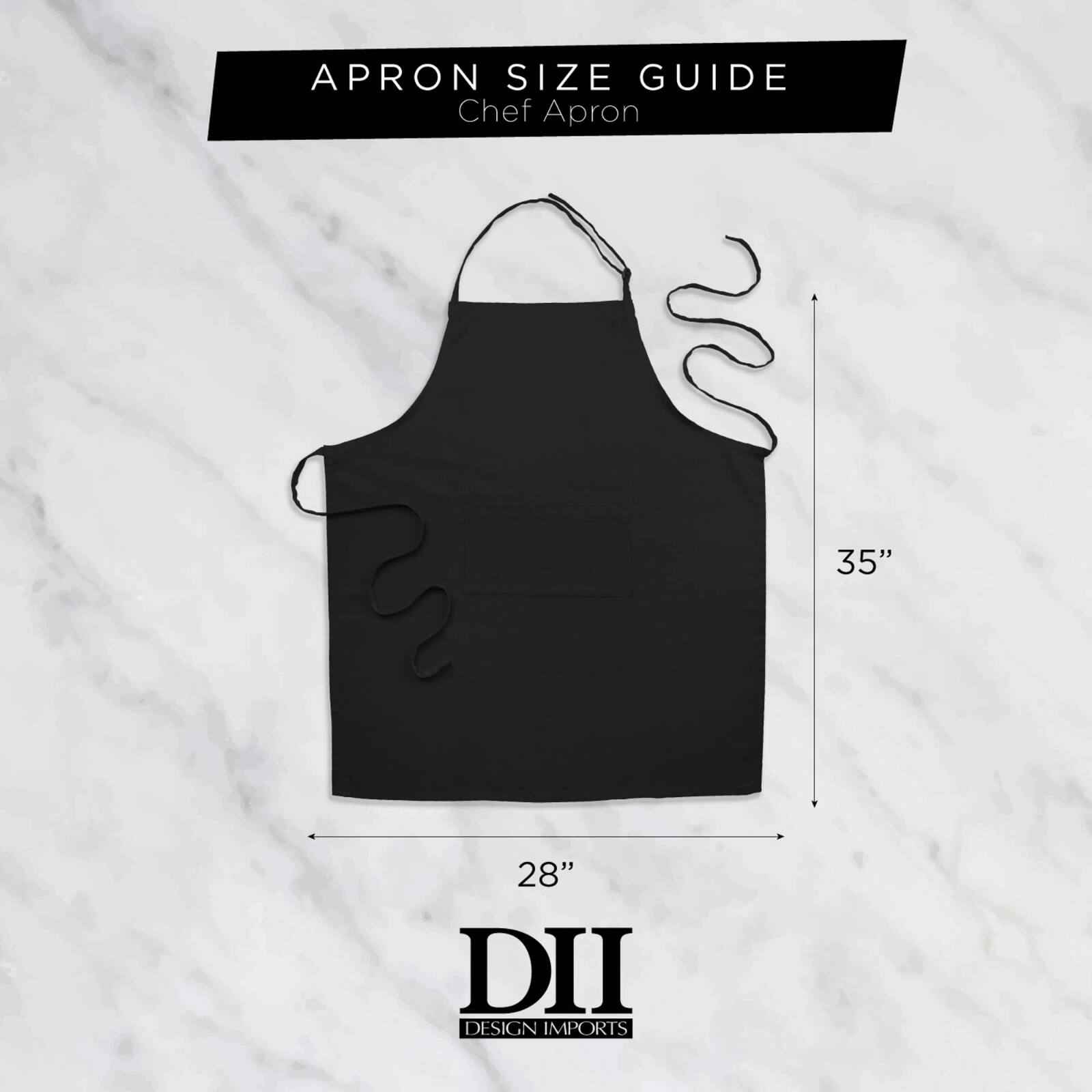DII® Gold Skull Chef Apron