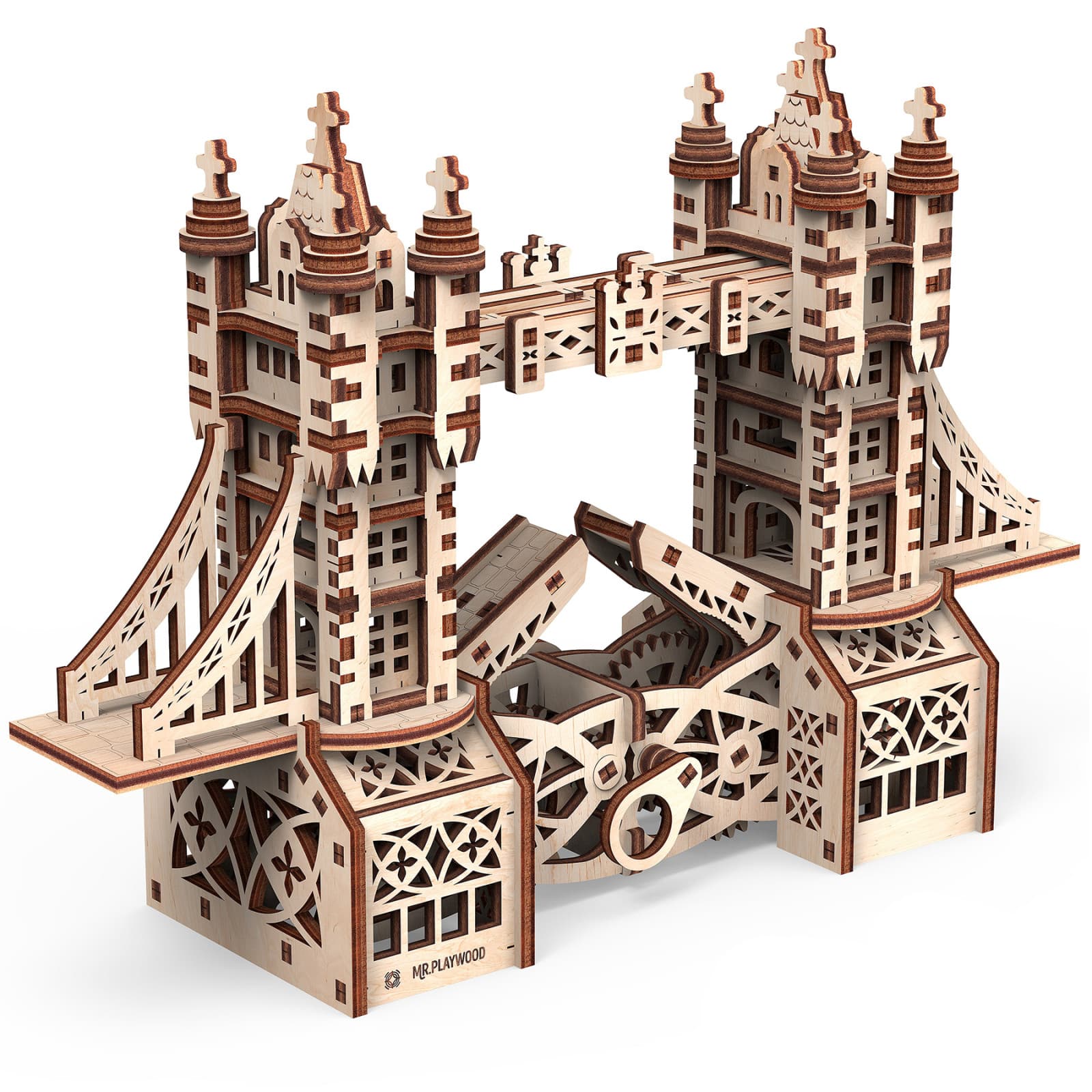 Mr. Playwood Tower Bridge S 3D Wooden STEM Model Kit
