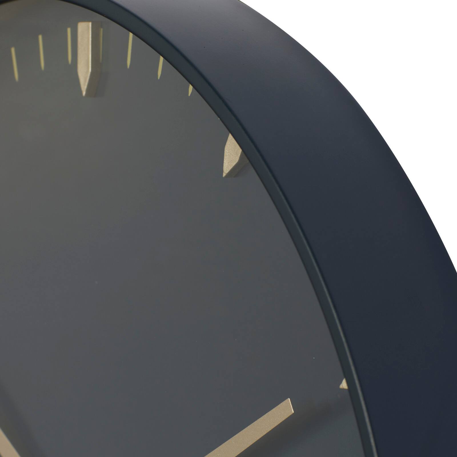 Black Glass Contemporary Wall Clock, 20" x 20" x 3"