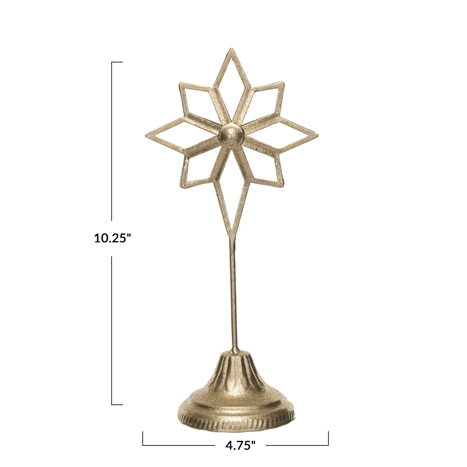 Hello Honey® 10.25" Gold Metal Star Decor on Stand