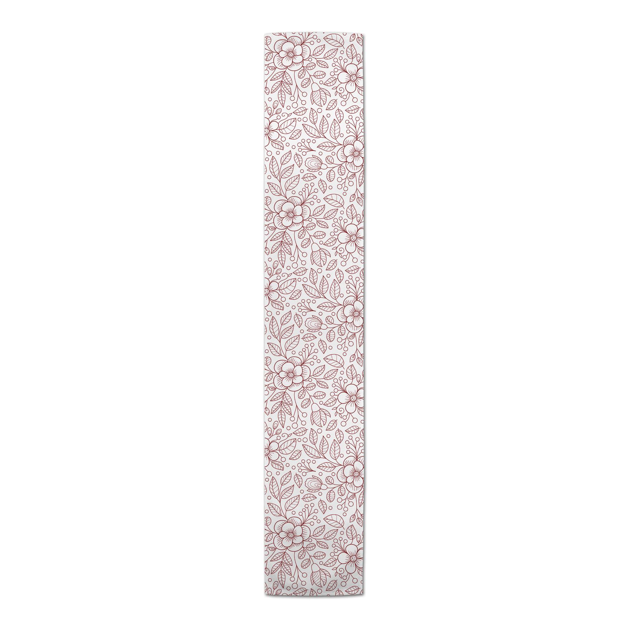 Flower Doodle Indoor/Outdoor Table Runner