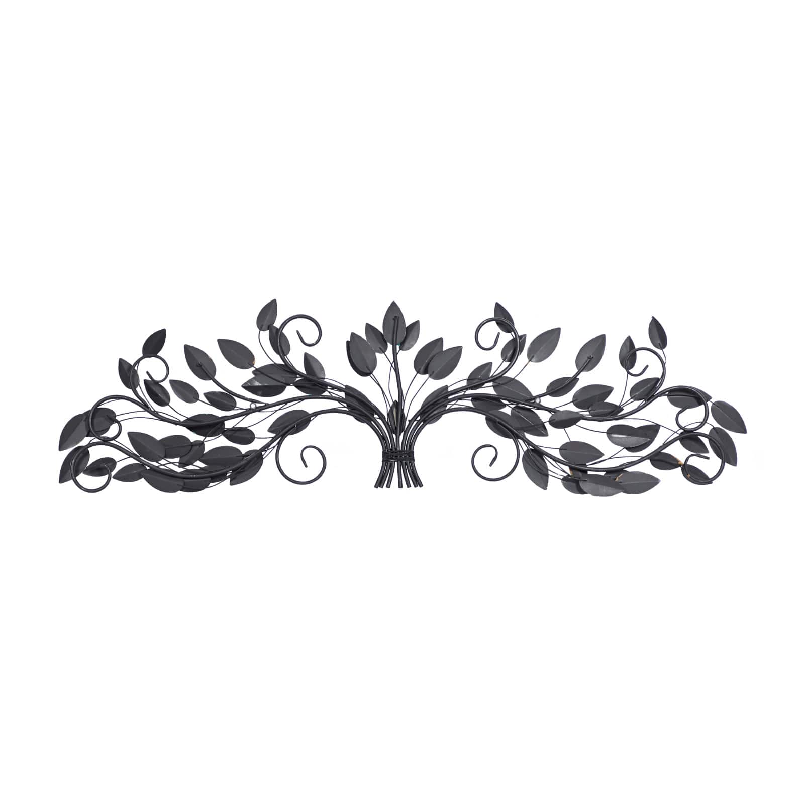 Brown Metal Leaf Foliage Wall Accent