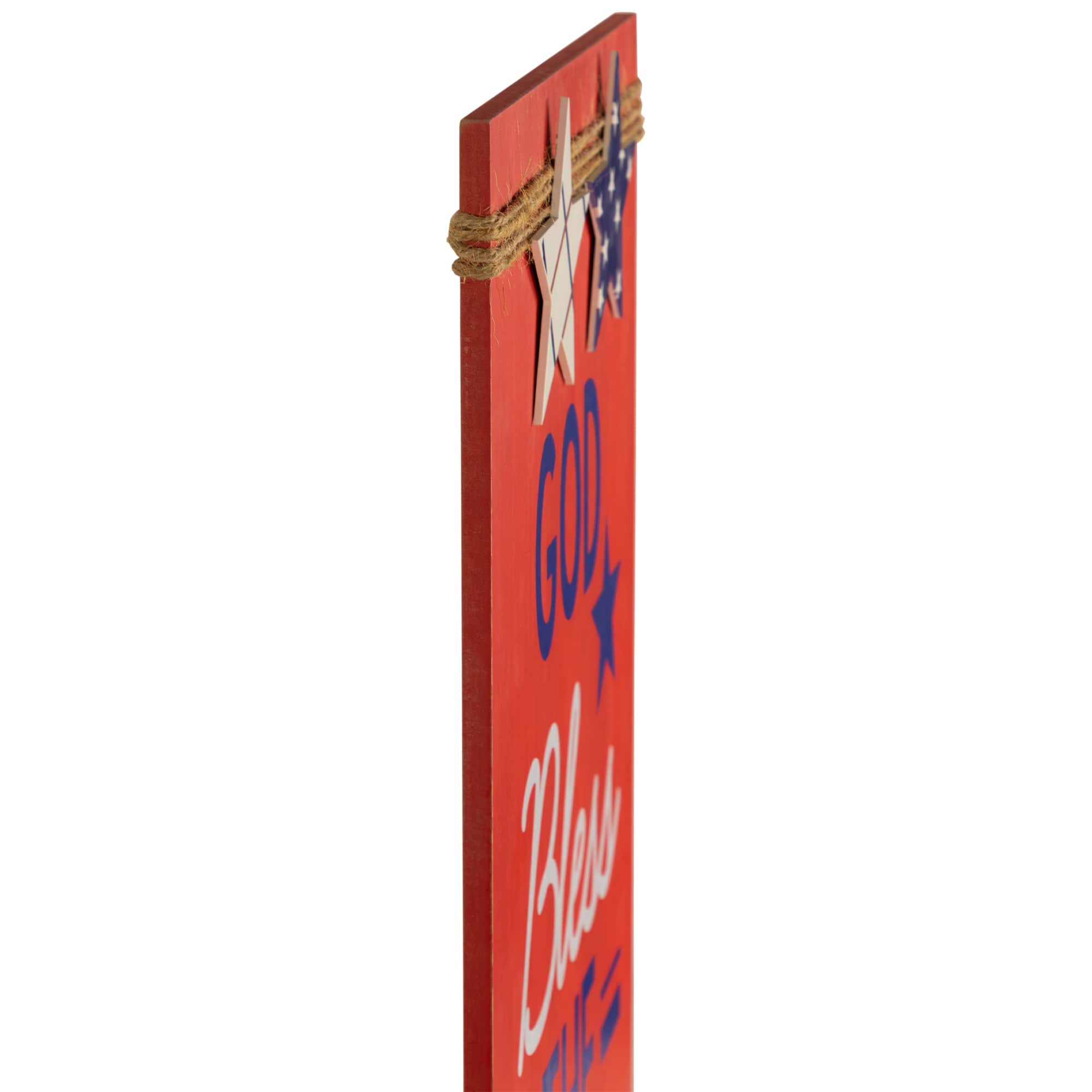 23.5" Patriotic Sentiment Wood Plaque Set
