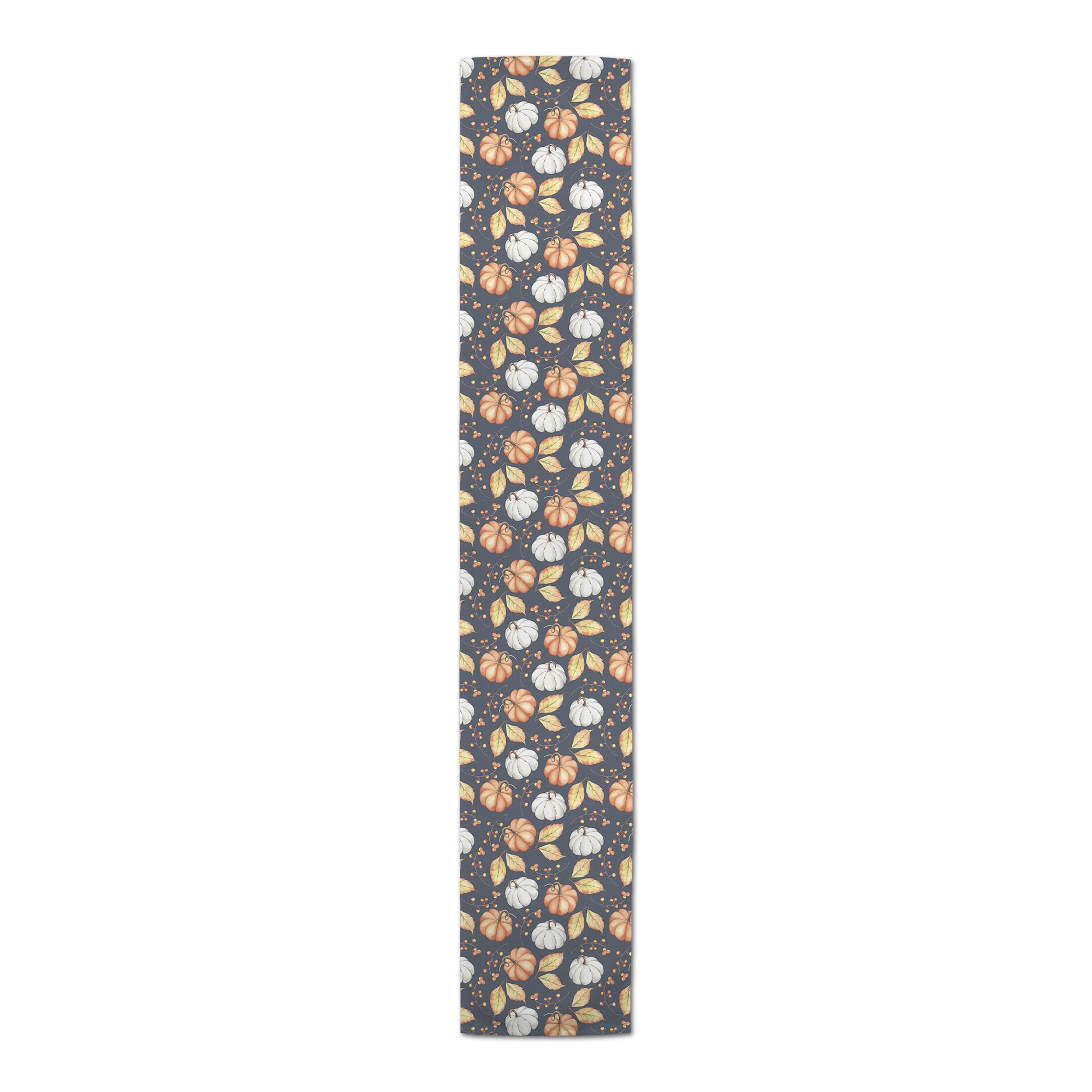 90" Harvest Pumpkins & Leaves Table Runner