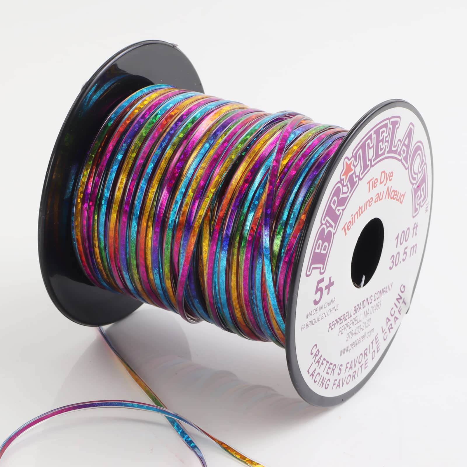 Britelace™ 2.3mm Rainbow Tie Dye Lacing
