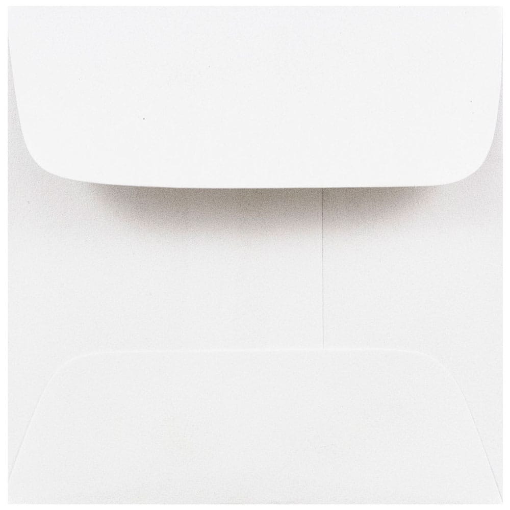 JAM Paper 2.375" x 2.375" White Square Envelopes