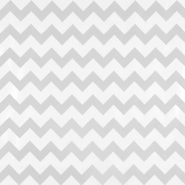 Silver Chevron Oilcloth