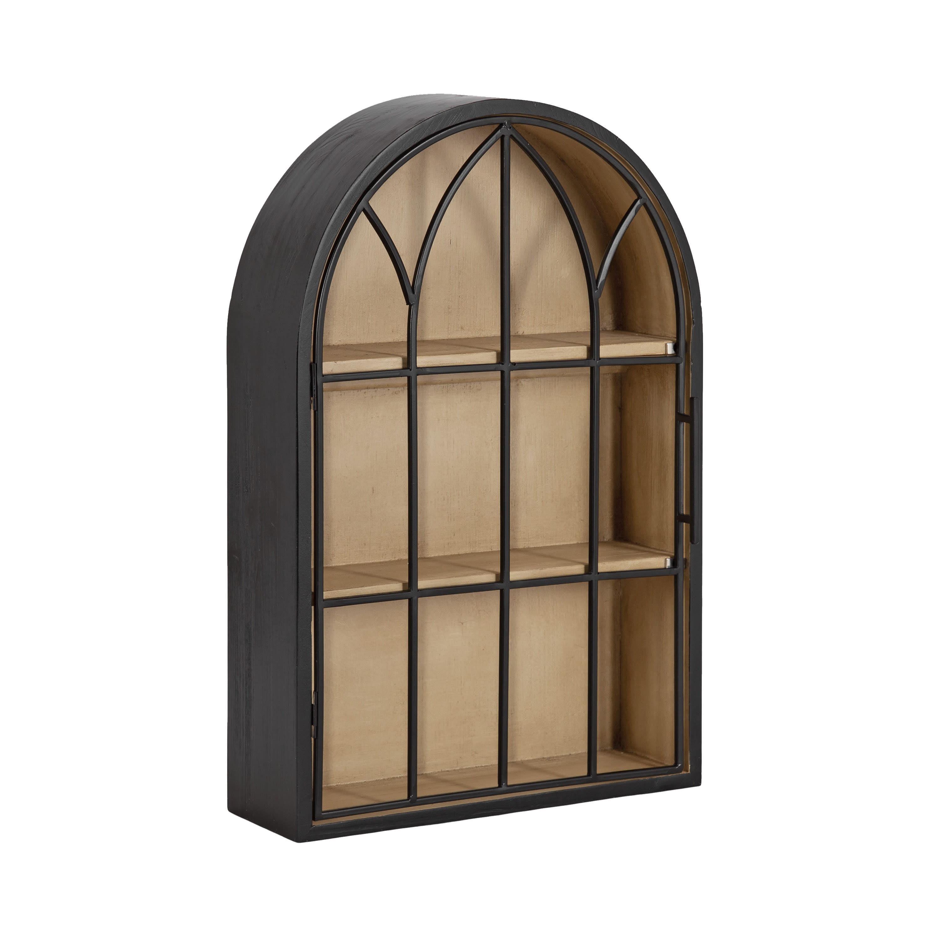 Kate and Laurel Megara Arched Wall Mounted Cabinet