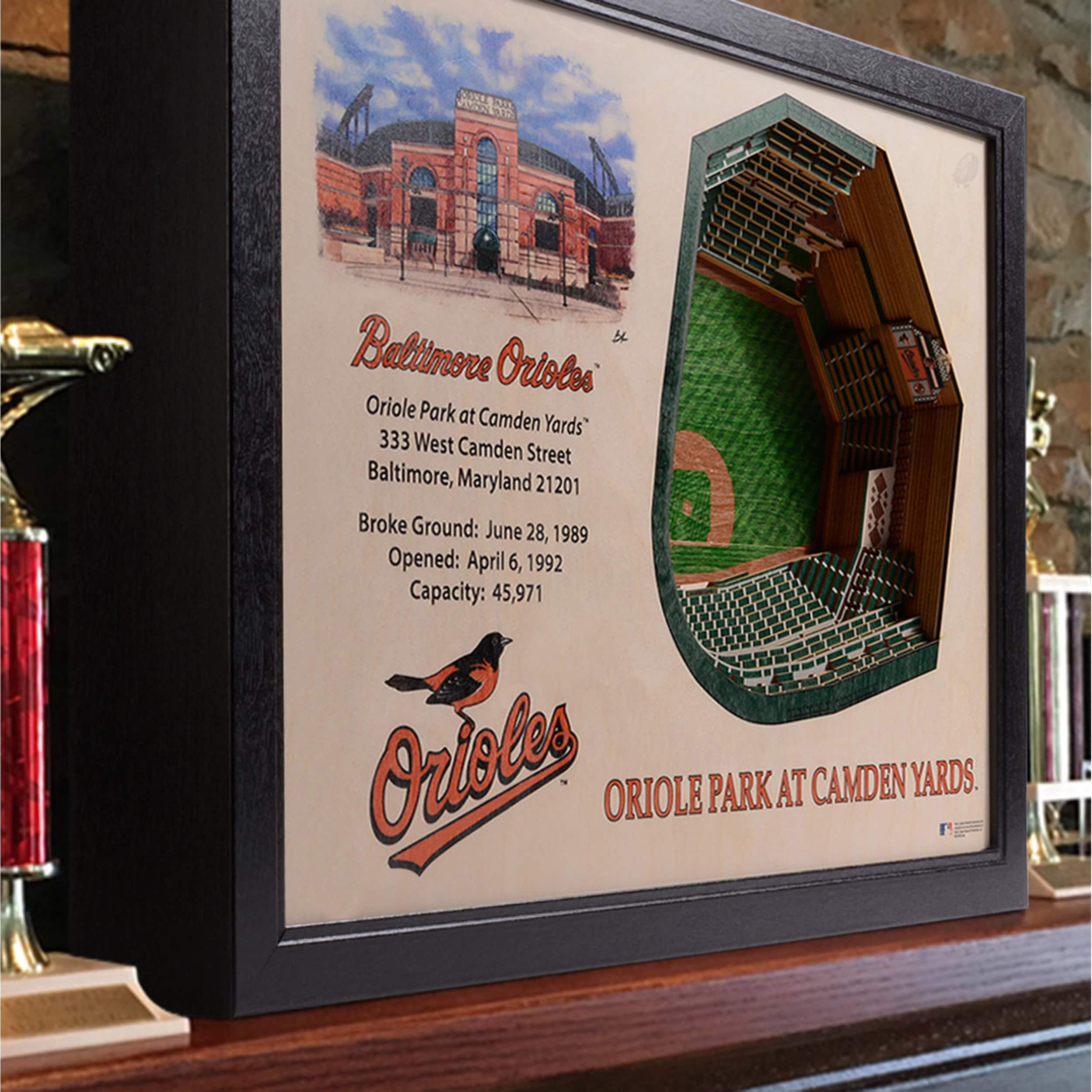 MLB 25-Layer StadiumView Wall Art