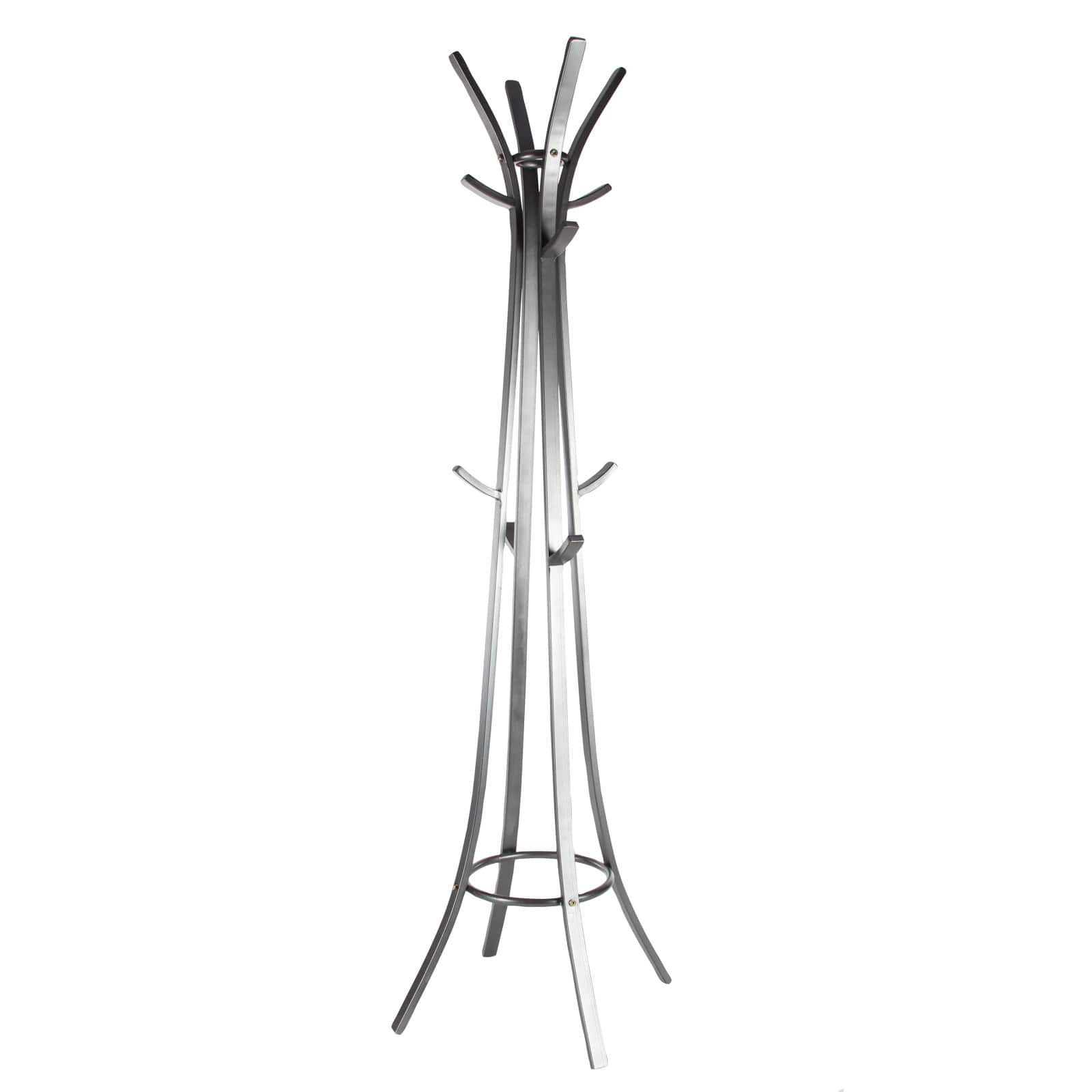 Dark Grey Metal Industrial Coat Rack, 70" x  23" x  23"