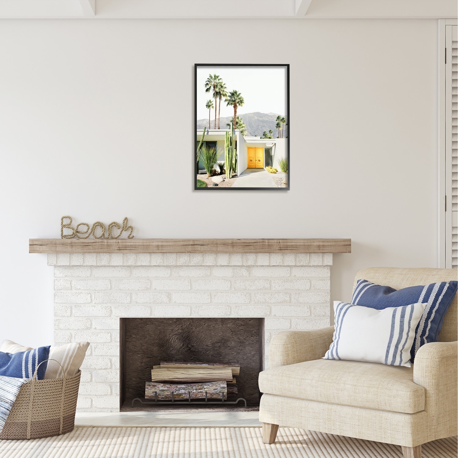 Stupell Industries Palm Springs House Photography Framed Giclee Art