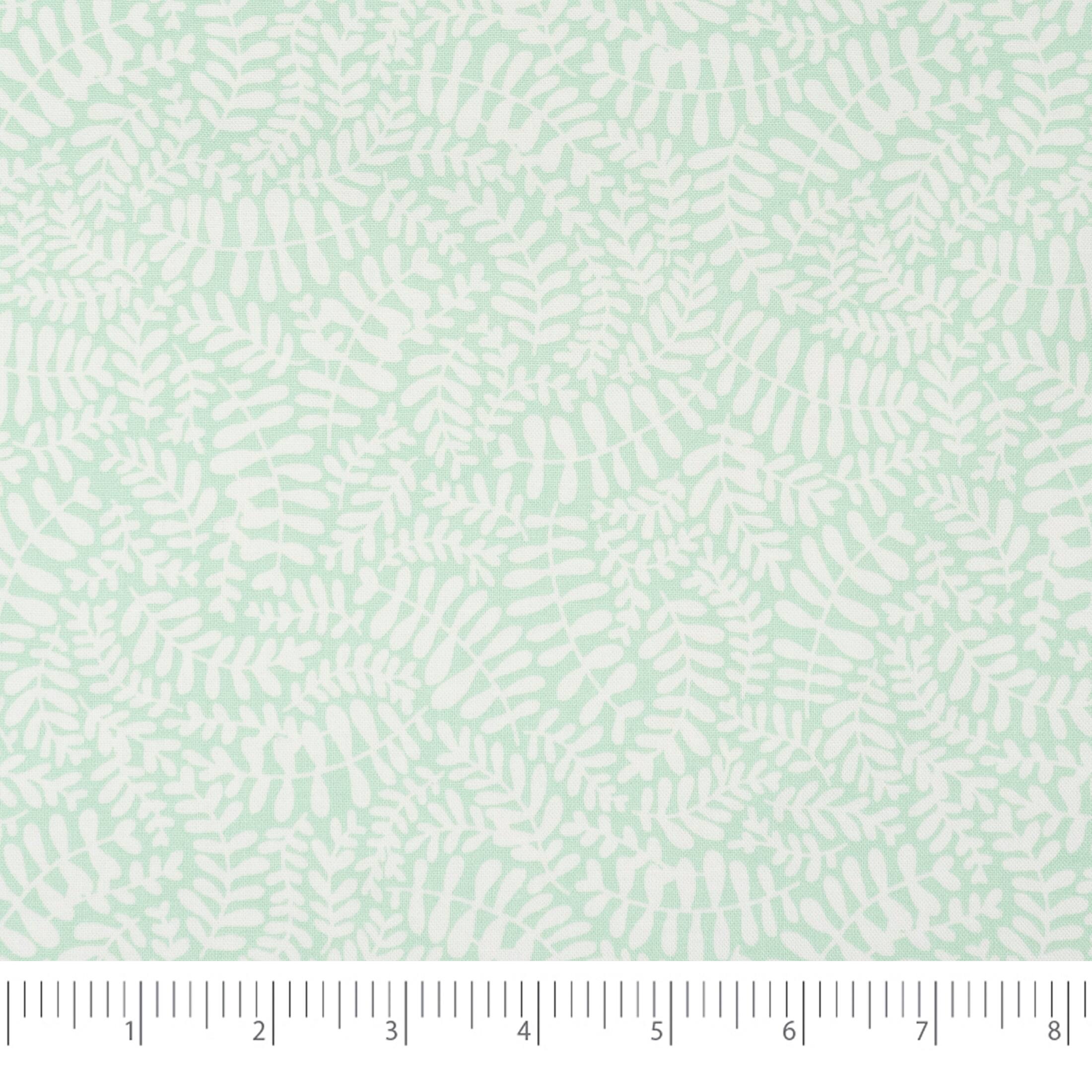 Stitch & Sparkle Modern Scandinavian Leafs Cotton Fabric