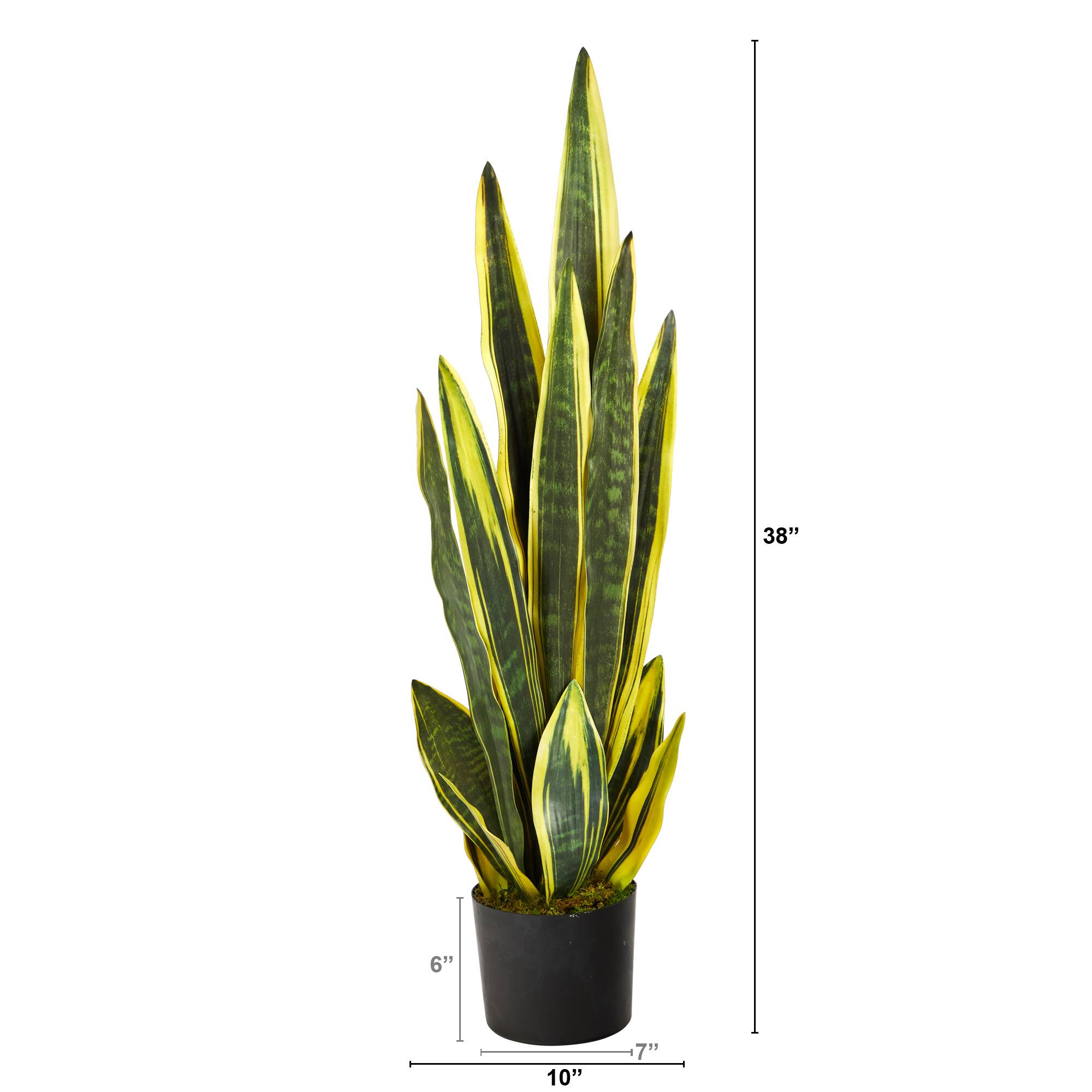 3ft. Potted Artificial Snake Plant 