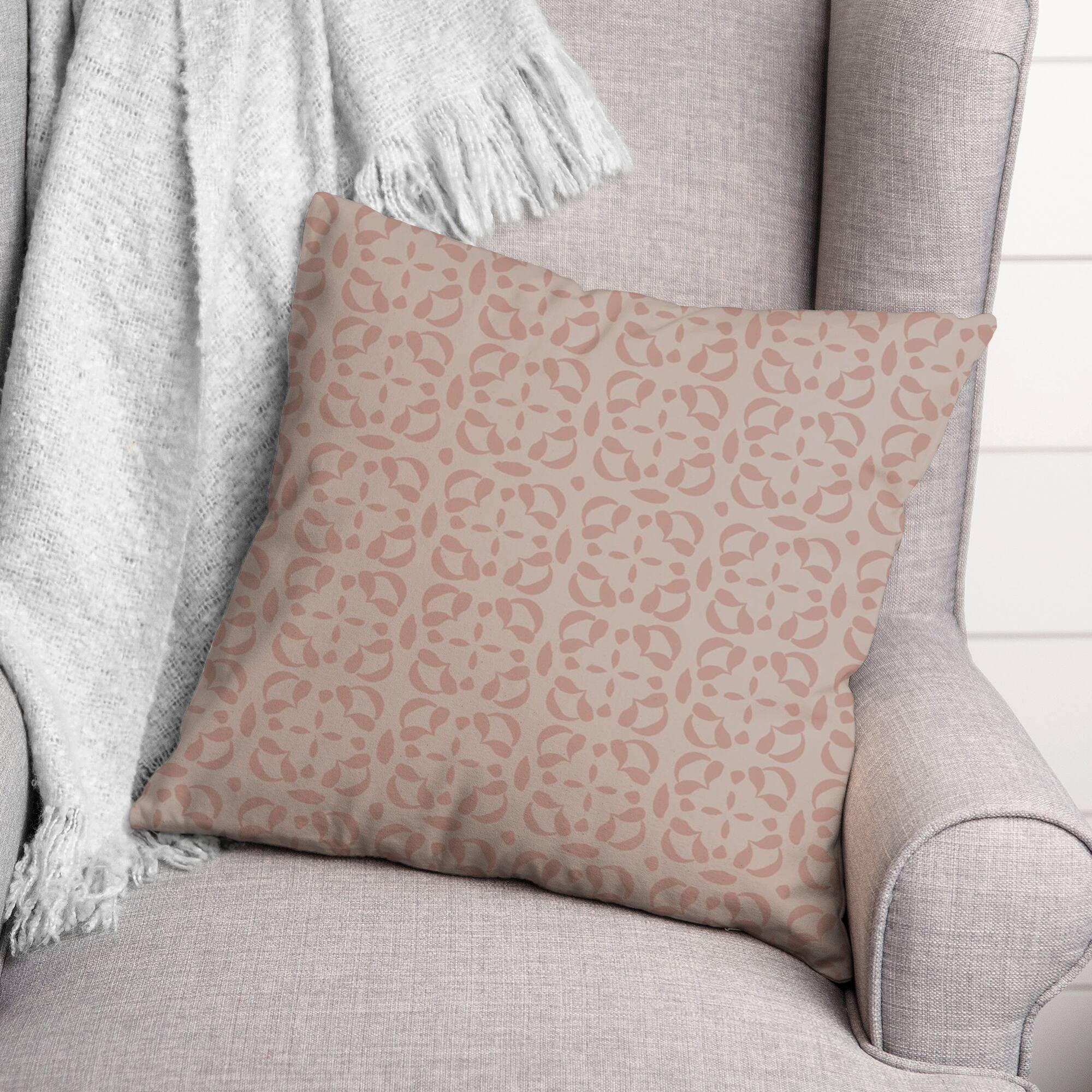 Intricate Circle Stack Throw Pillow