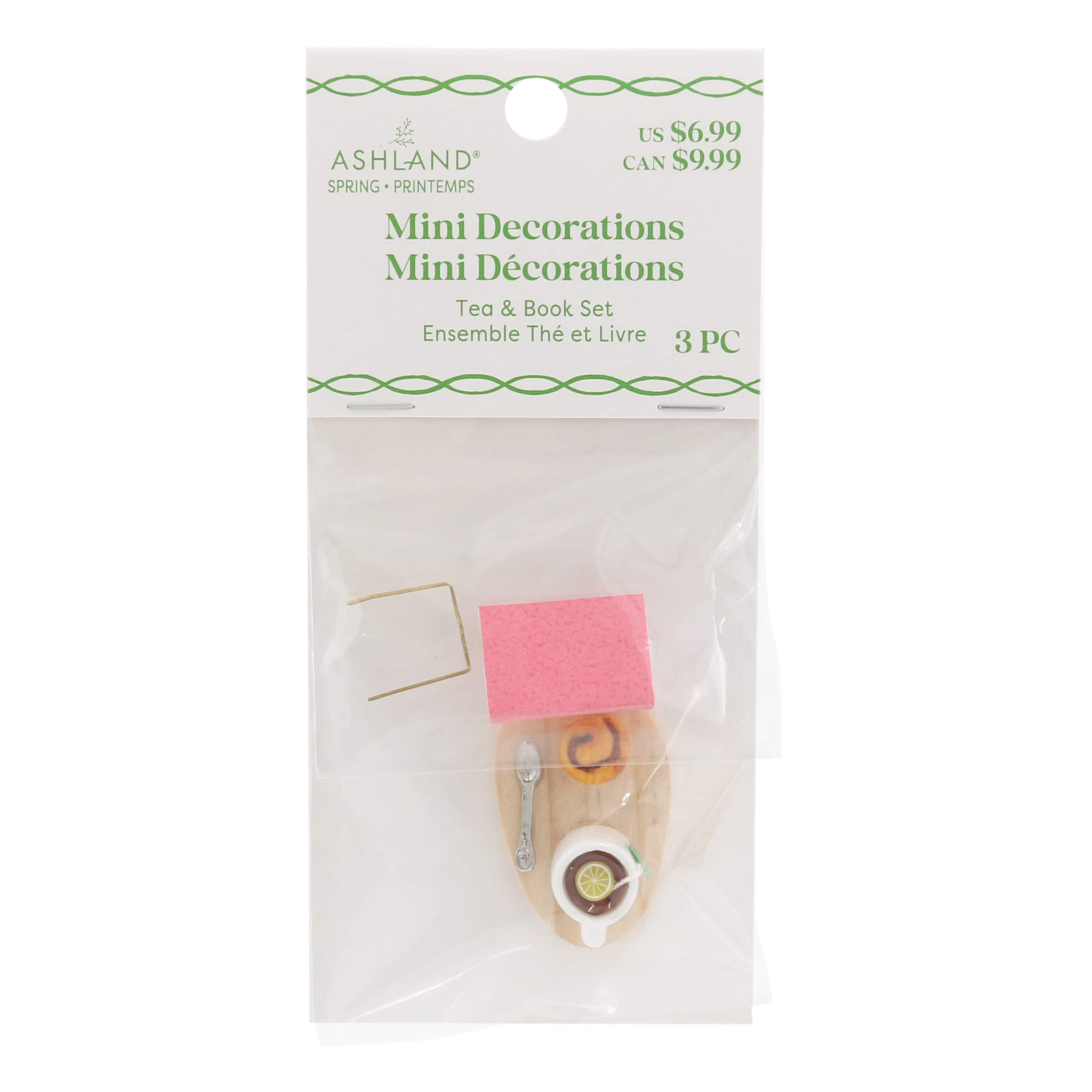 Mini Tea & Book Decoration Set by Ashland®