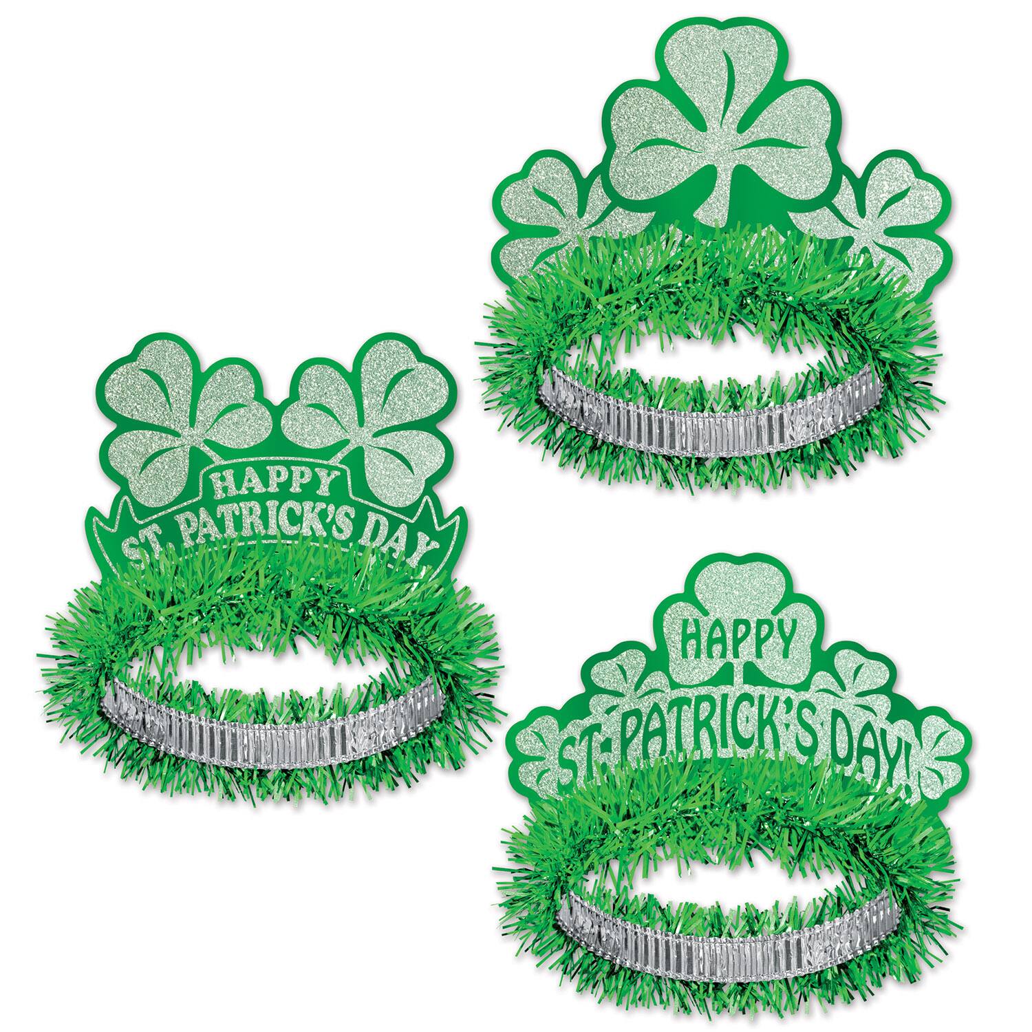 Beistle Adult St. Patrick's Day Regal Tiaras, 10ct.