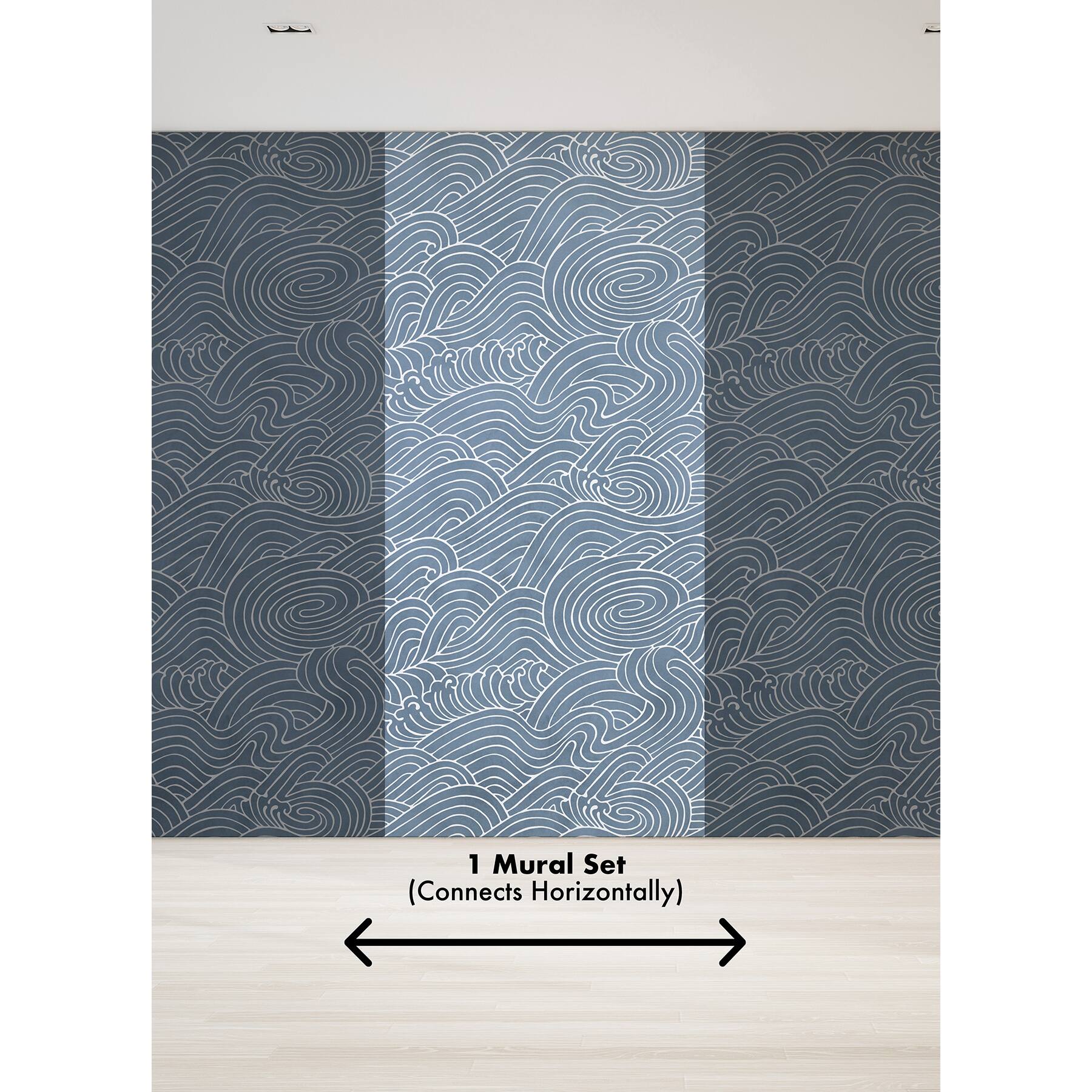 Katie Hunt Ocean Blue Waves Wall Mural
